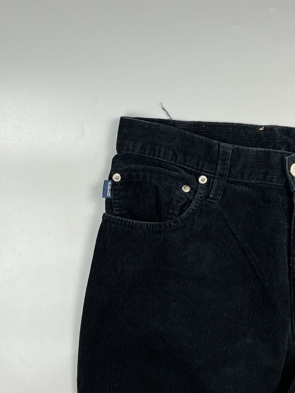 Polo Ralph Lauren Polo Ralph Lauren Black Corduroy Trousers Pants (Y0602) Size US 33 - 3 Thumbnail