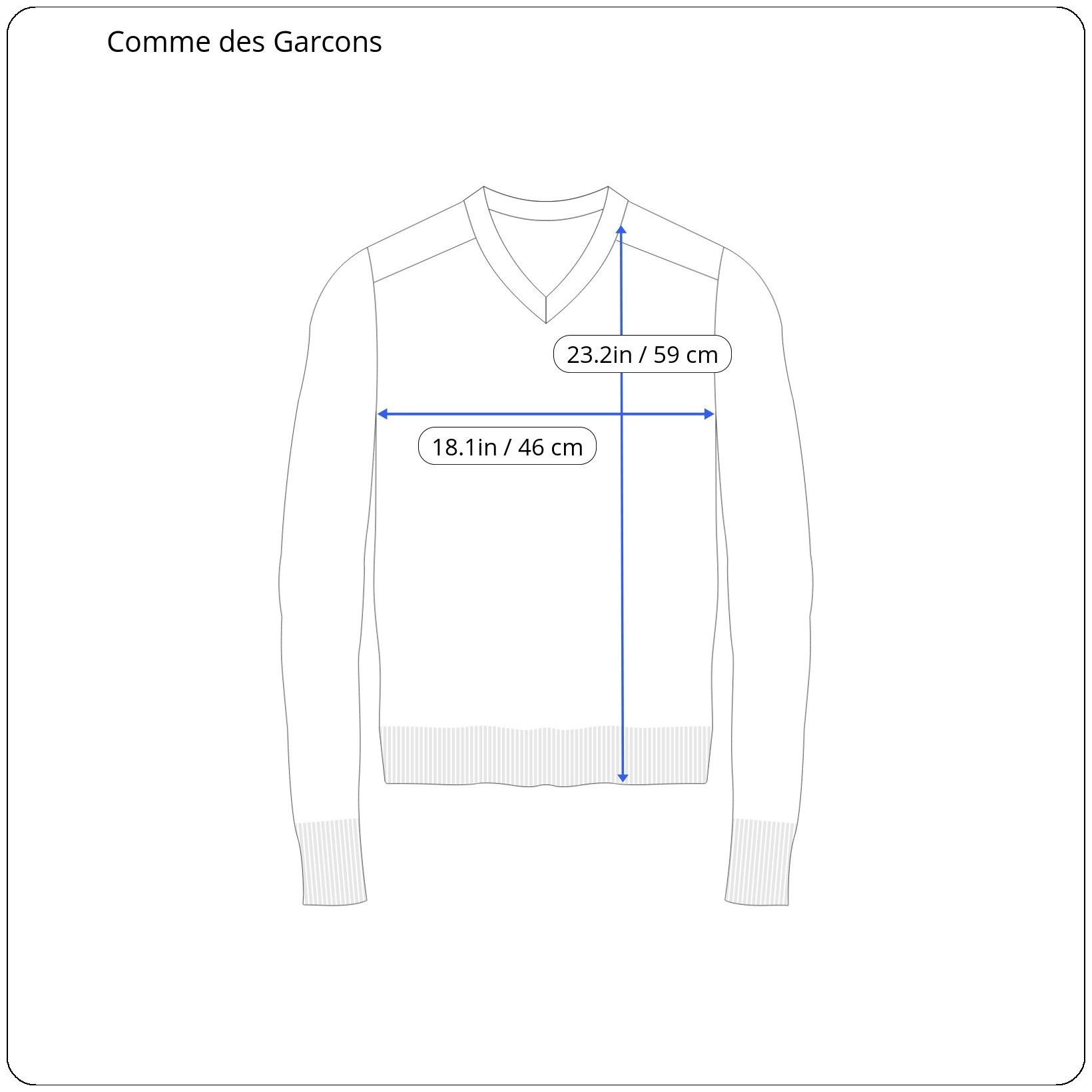 Comme des Garcons ⚡️QUICK SALE⚡️ Comme des Garcons Navy V-Neck Sweater Size US S / EU 44-46 / 1 - 6 Thumbnail