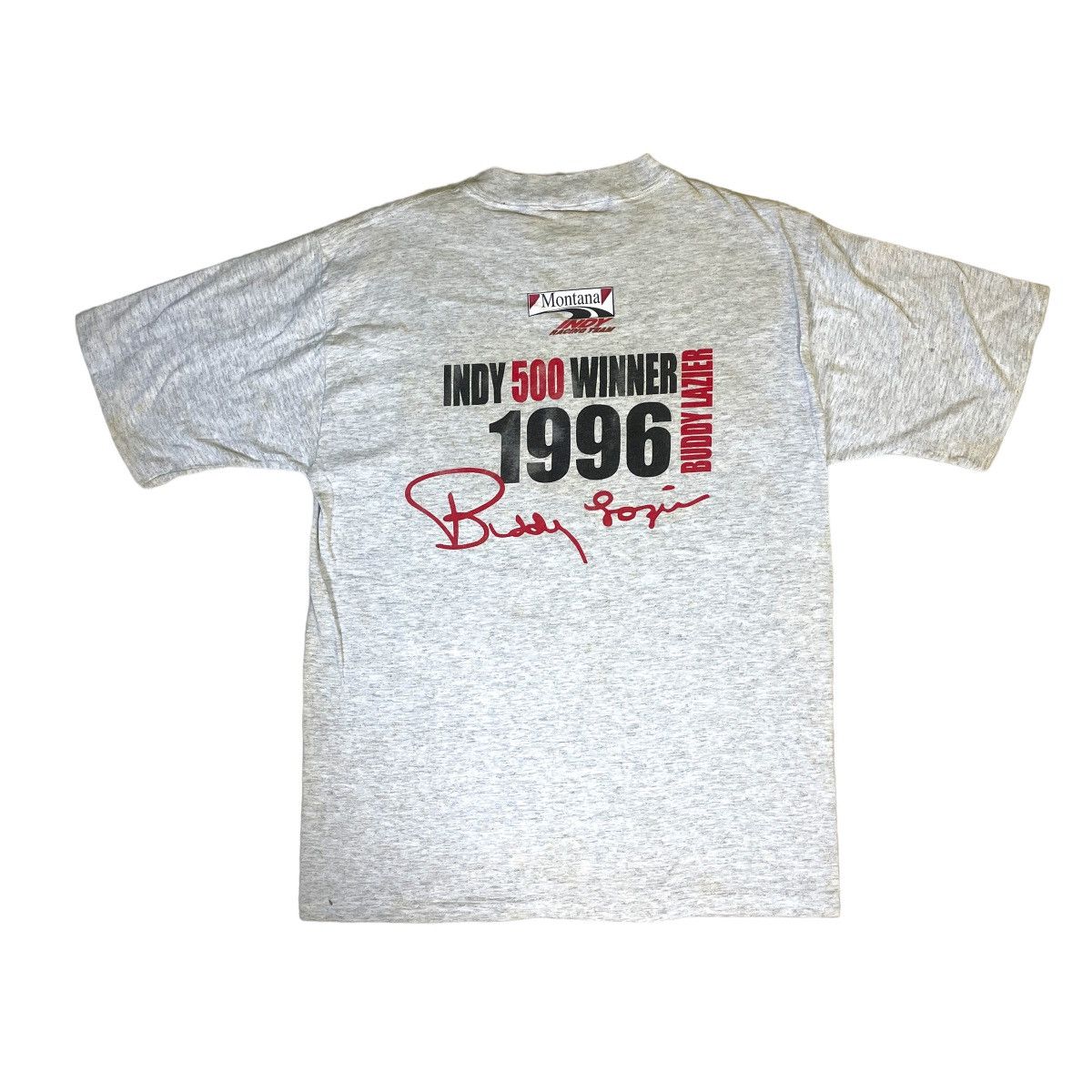 Formula 1 VTG 96 Buddy Lazier Montana Indy Racing Tee Size US L / EU 52-54 / 3 - 8 Thumbnail