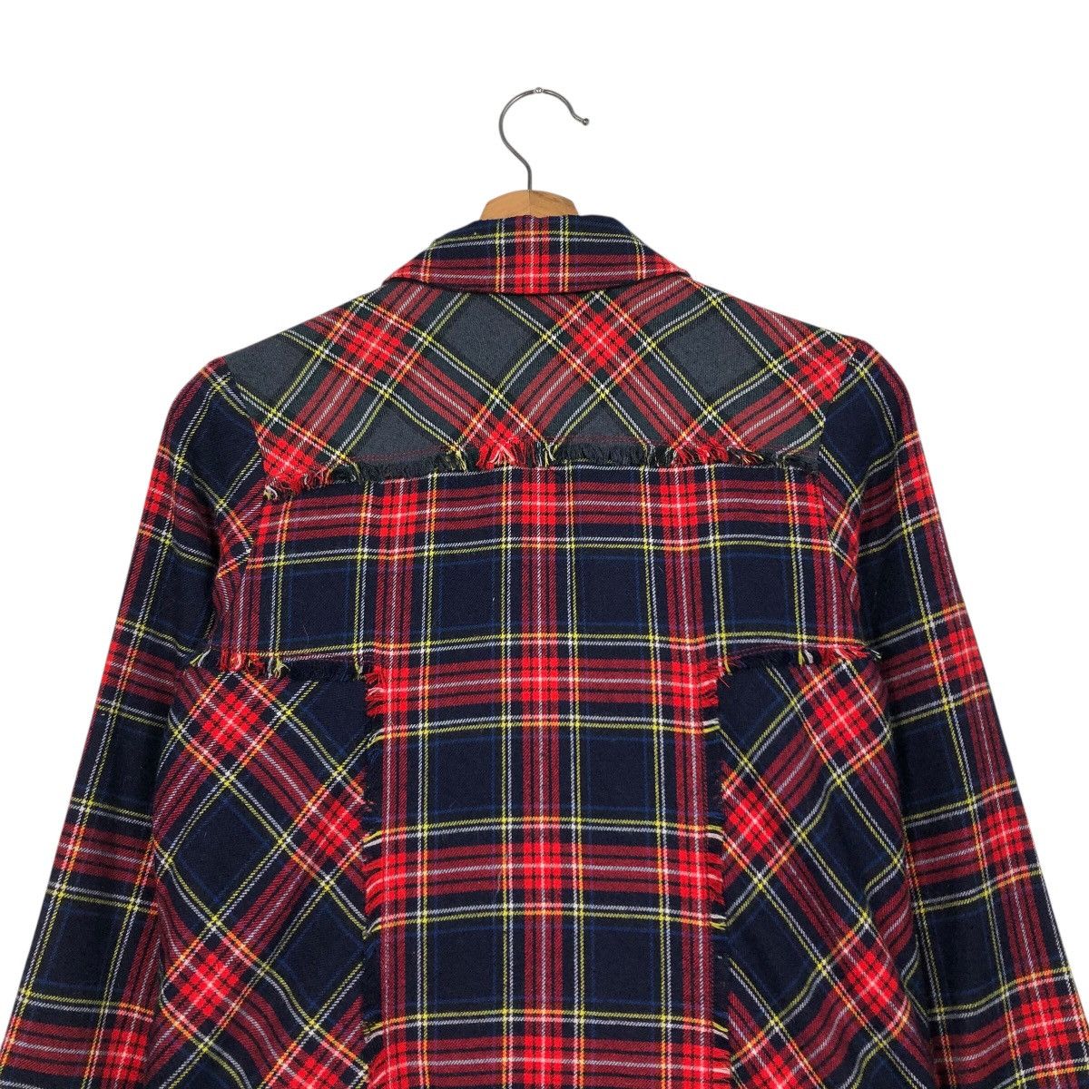 Japanese Brand 📌Cropped Biker Zipper Jacket Tartan Betty's Blue Label Size US M / EU 48-50 / 2 - 10 Thumbnail