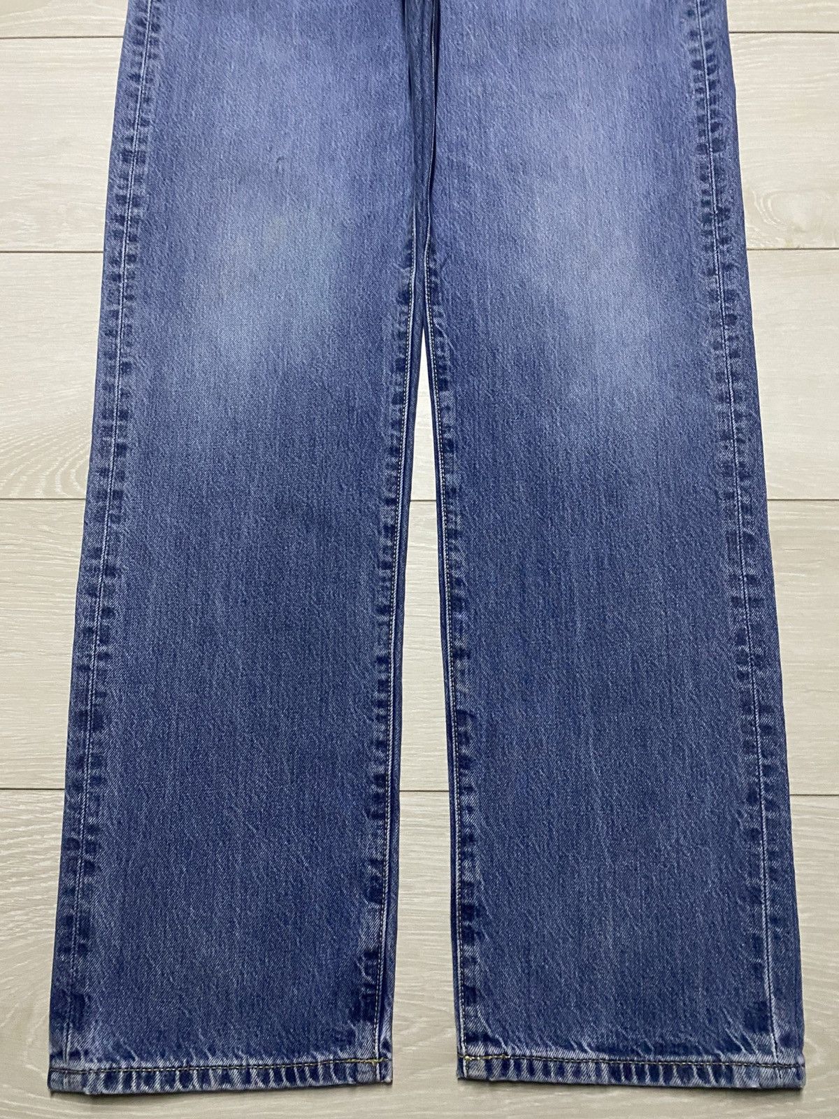 Uniqlo Vintage Japanese Brand Uniqlo Blue Wash Straight loose Jeans Size US 33 - 5 Thumbnail