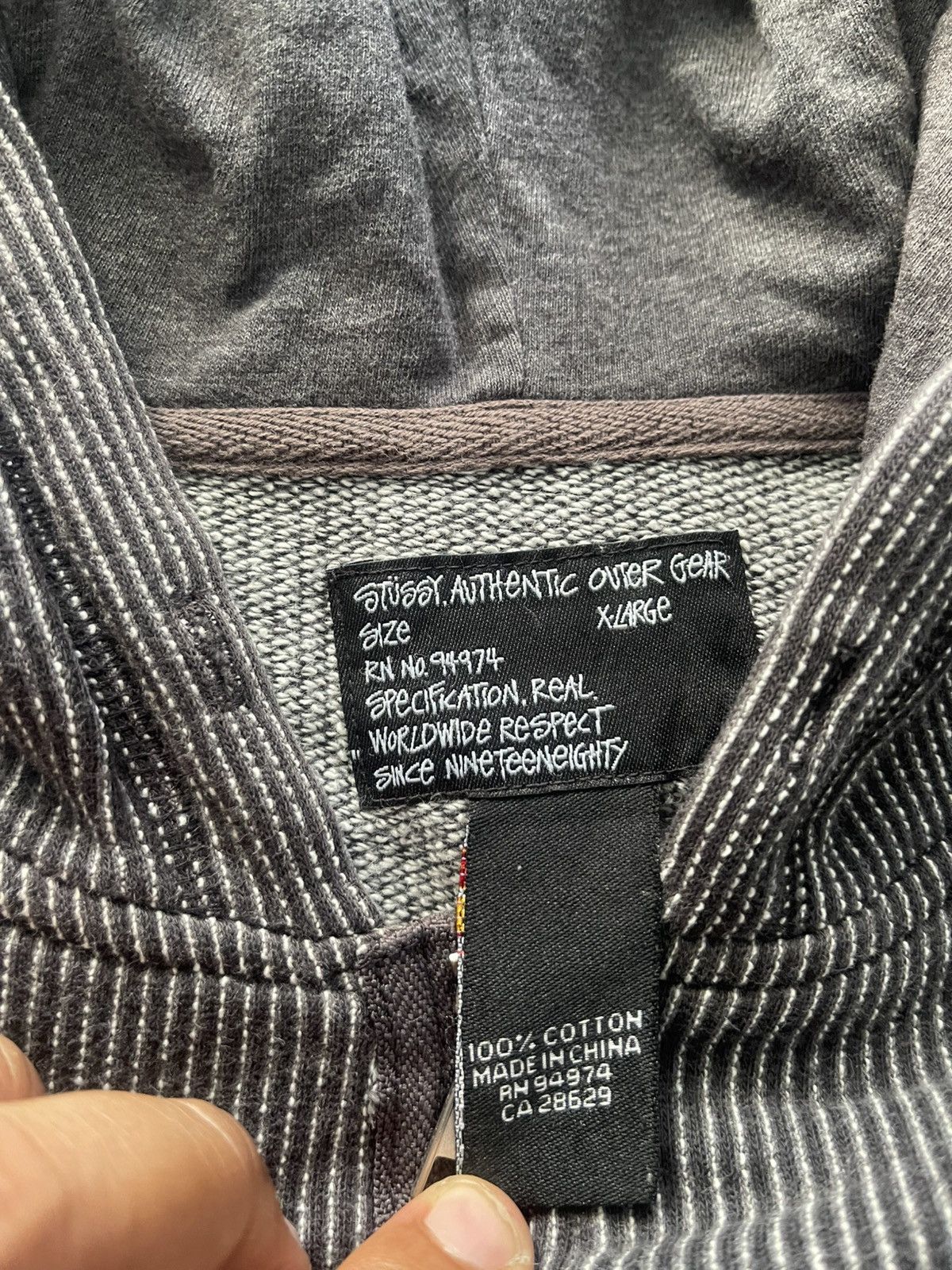 Stussy 🔥HOT🔥VINTAGE STUSSY AUTHENTIC OVER GEAR ZIP UP VERY RARE Size US XL / EU 56 / 4 - 6 Thumbnail