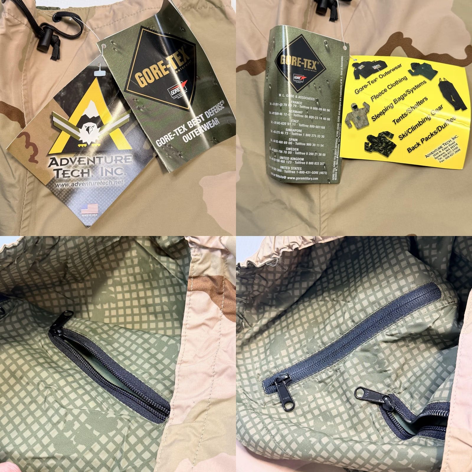 Rains Adventure Tech Pants Mens 34 Beige Camo Gore-Tex Waterproof Lined Ski Rain Shell Size US 34 / EU 50 - 8 Thumbnail