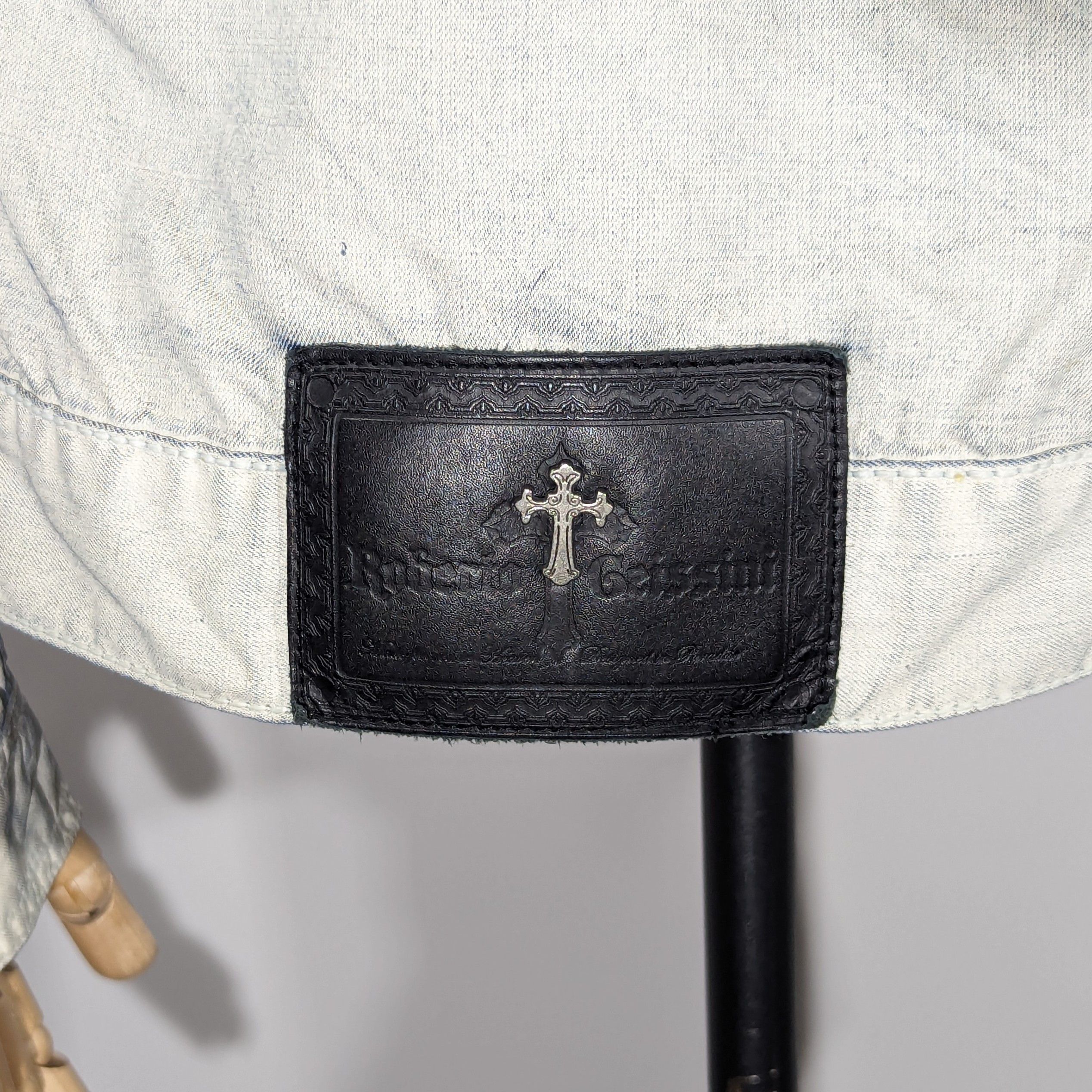 Other Roberto Geissini Monaco Denim Jacket With Crosses Very Rare Size US M / EU 48-50 / 2 - 14 Thumbnail