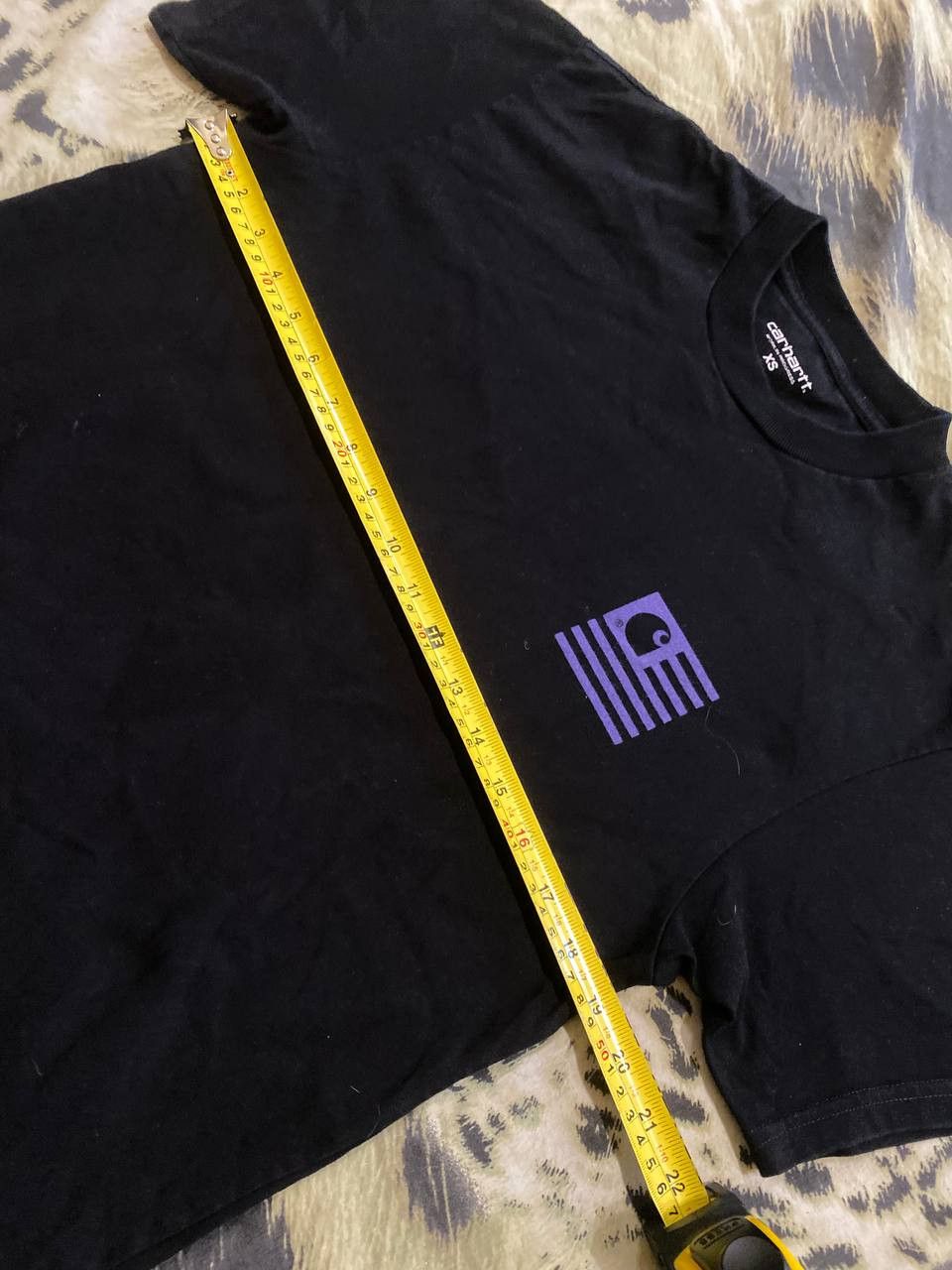 Carhartt Vintage black big prit T-Shirt Carhartt logo crazy Y2K Size US XS / EU 42 / 0 - 10 Thumbnail