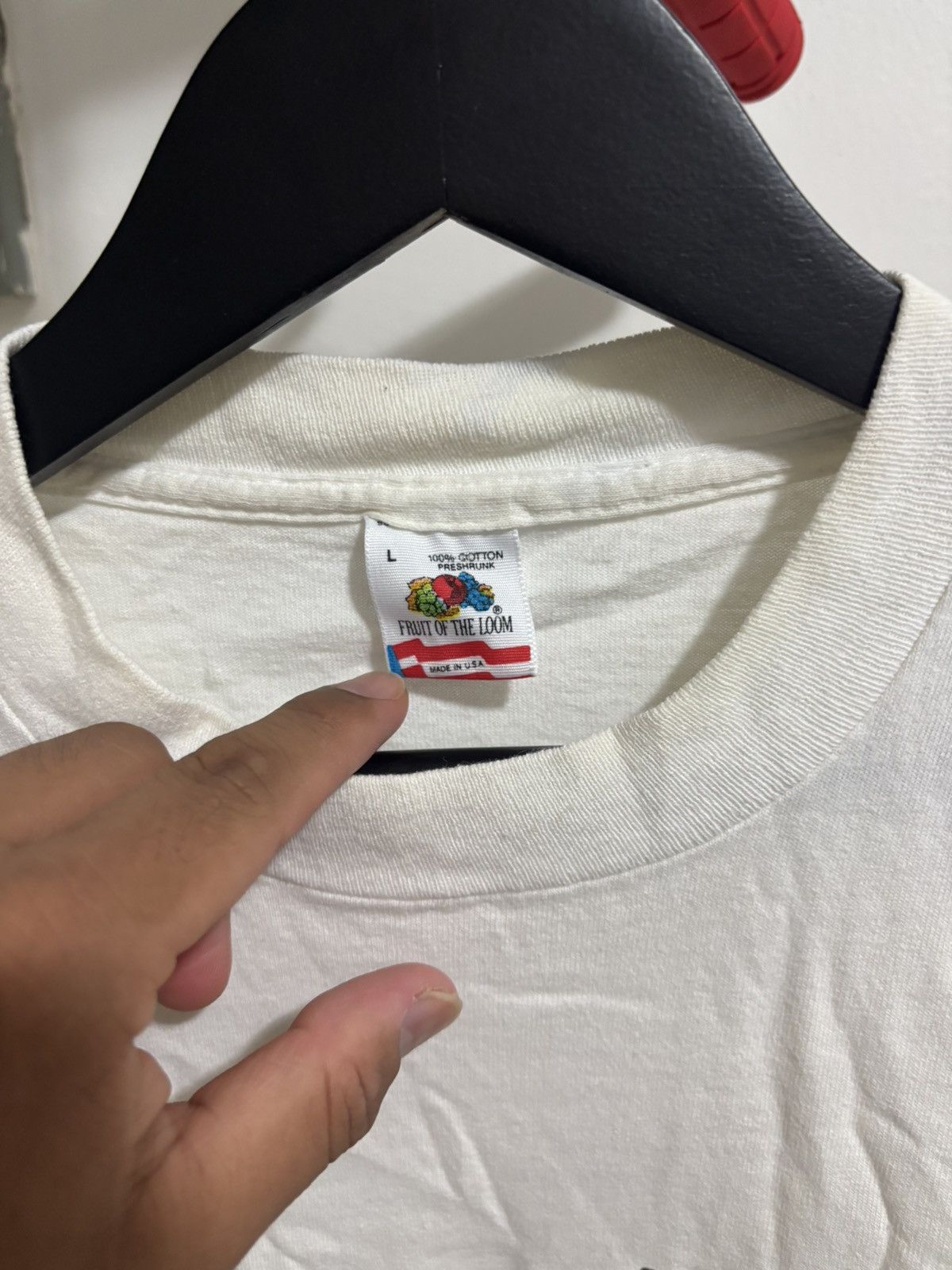Vintage Vintage Fruit of the Loom mr.hunter tee Size US L / EU 52-54 / 3 - 5 Thumbnail