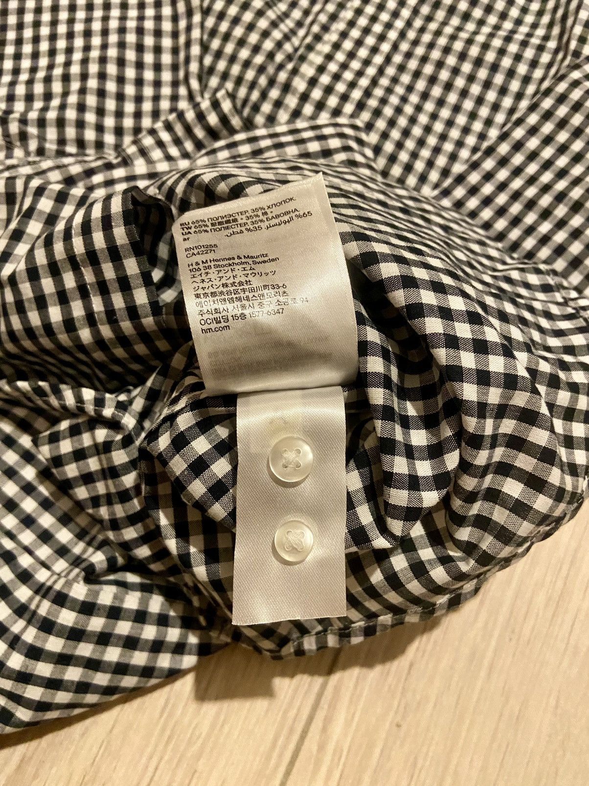 H&M H&M black and white basic checkered shirt Size US S / EU 44-46 / 1 - 6 Thumbnail