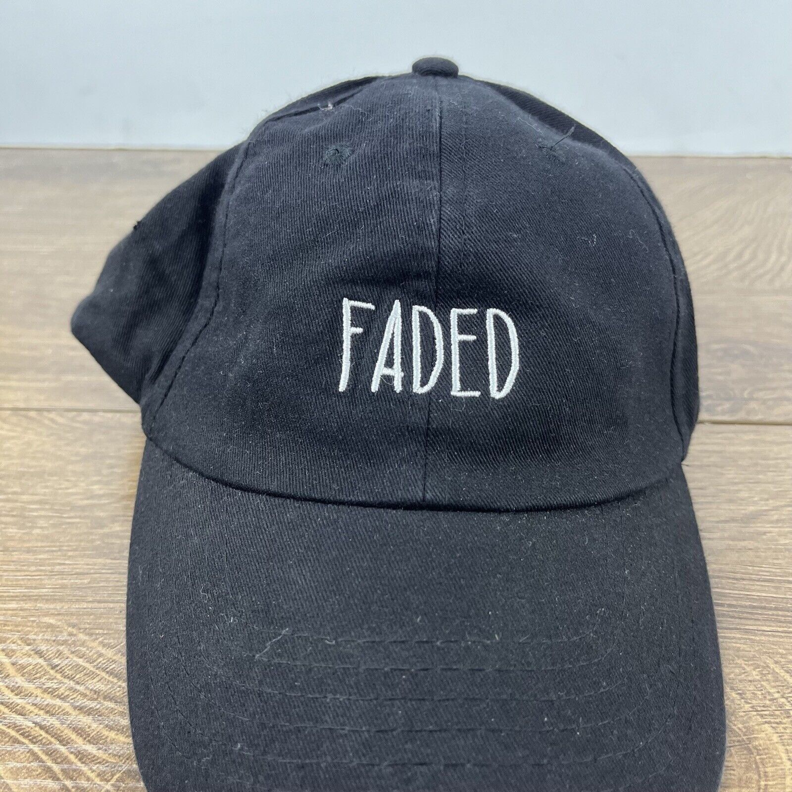 Other Faded Hat Faded Baseball Hat Black Cap Adjustable Hat Black Size ONE SIZE - 6 Thumbnail