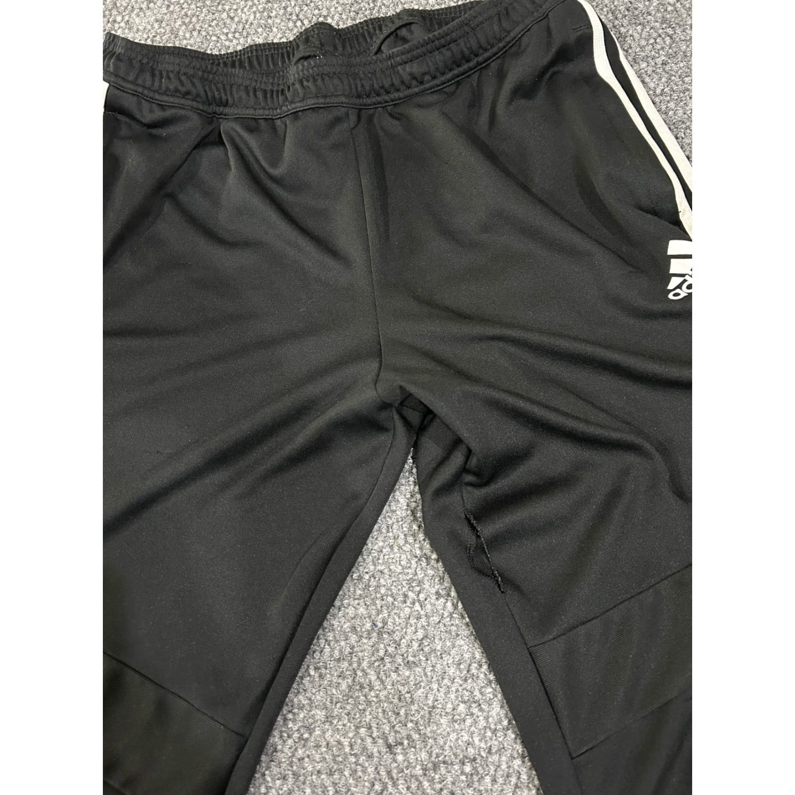 Adidas Adidas Track Pants Mens XL Black Athletic Joggers Stretch Logo Straight Pants Size US 36 / EU 52 - 4 Thumbnail