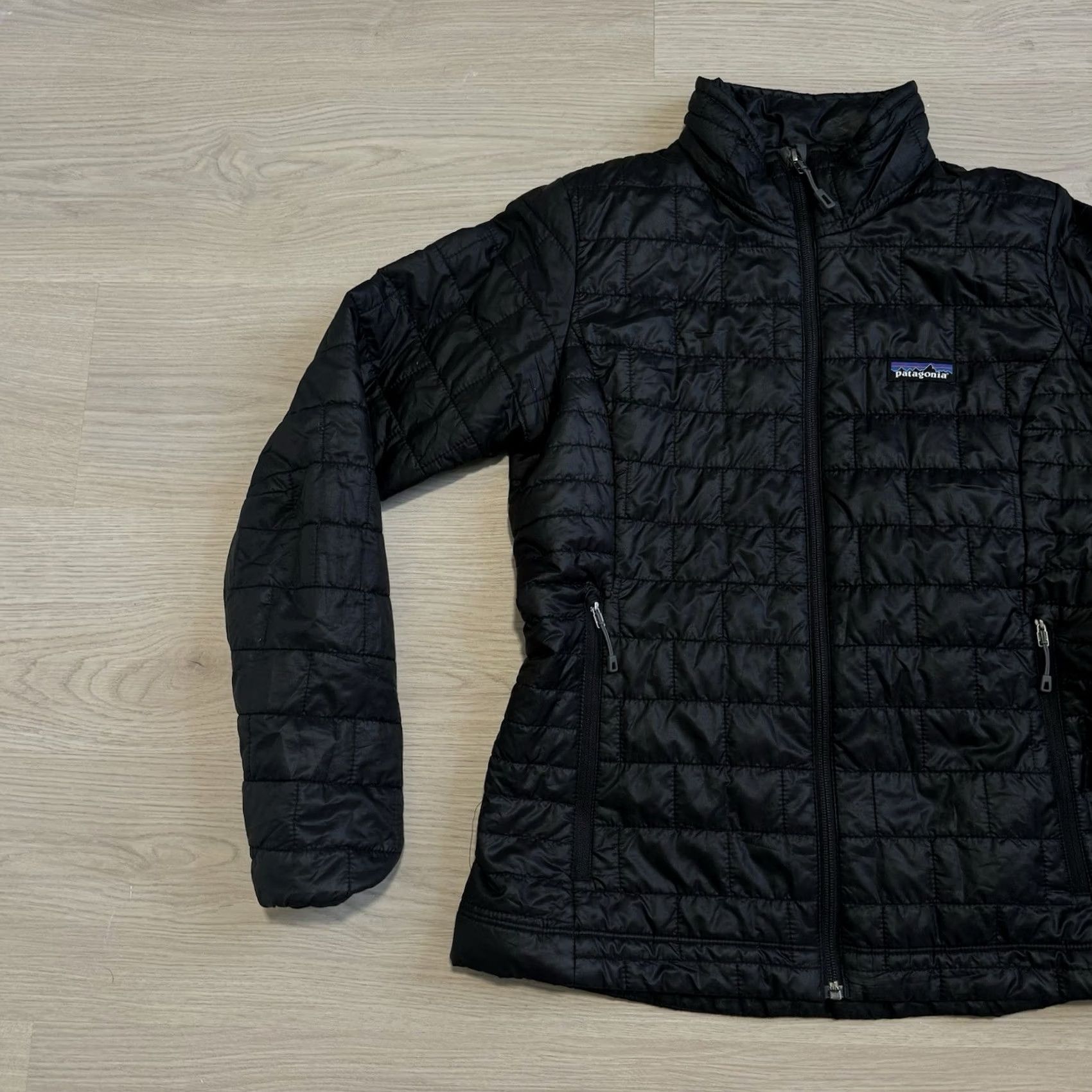 Patagonia Patagonia Nano Puff Black Full Zip Jacket Primaloft Size S Women's Quilted Zip Pockets Lightweight Size S / US 4 / IT 40 - 2 Thumbnail
