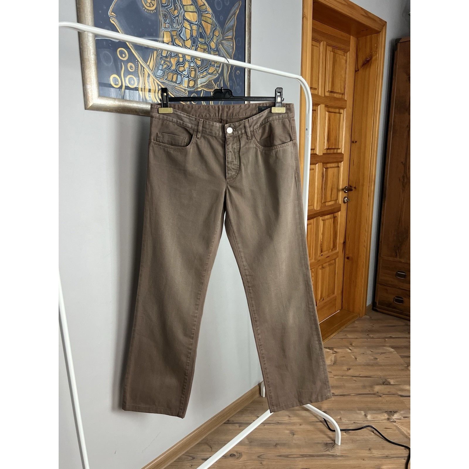 Prada Prada Milano Big Logo Brown Denim Jeans Chino Pants Size 48 Size US 32 / EU 48 - 3 Thumbnail