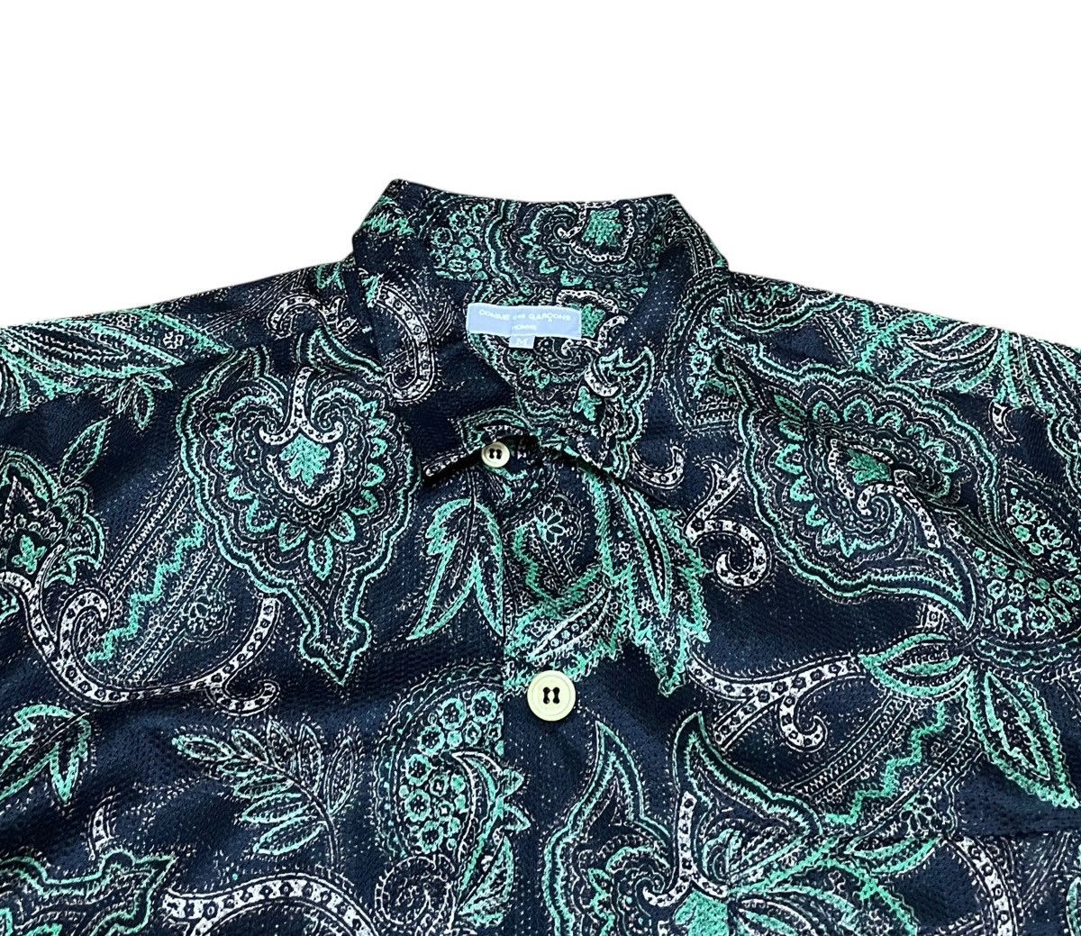 Comme des Garcons Homme Rare Vintage Comme Des Garcons Homme Paisley Shirt 1990s Size US M / EU 48-50 / 2 - 3 Thumbnail