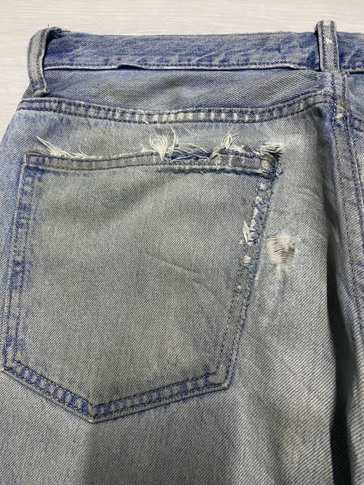 Uniqlo Vintage Japanese Uniqlo Grunge Distressed Tappered Leg Jeans Size US 34 / EU 50 - 9 Thumbnail