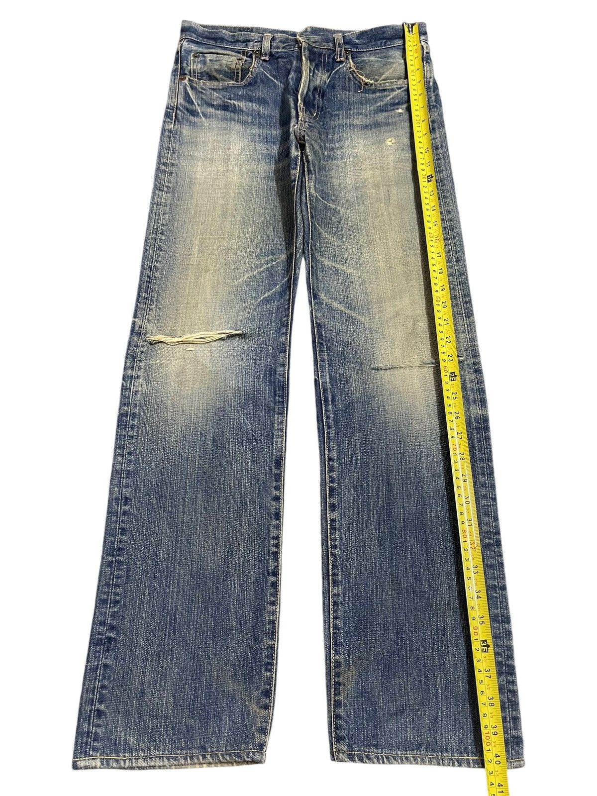 semanticdesign Vintage Japanese Brand Blue Faded Wash Distress Style Jeans Size US 30 / EU 46 - 12 Thumbnail