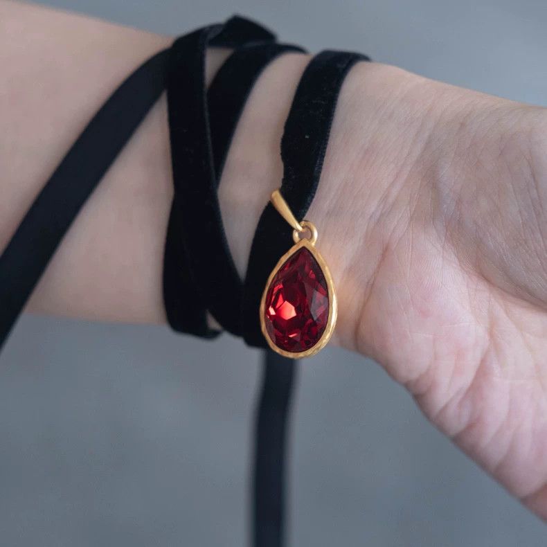 Kenzo KENZO Ruby velvet strap necklace vintage Size ONE SIZE - 8 Thumbnail