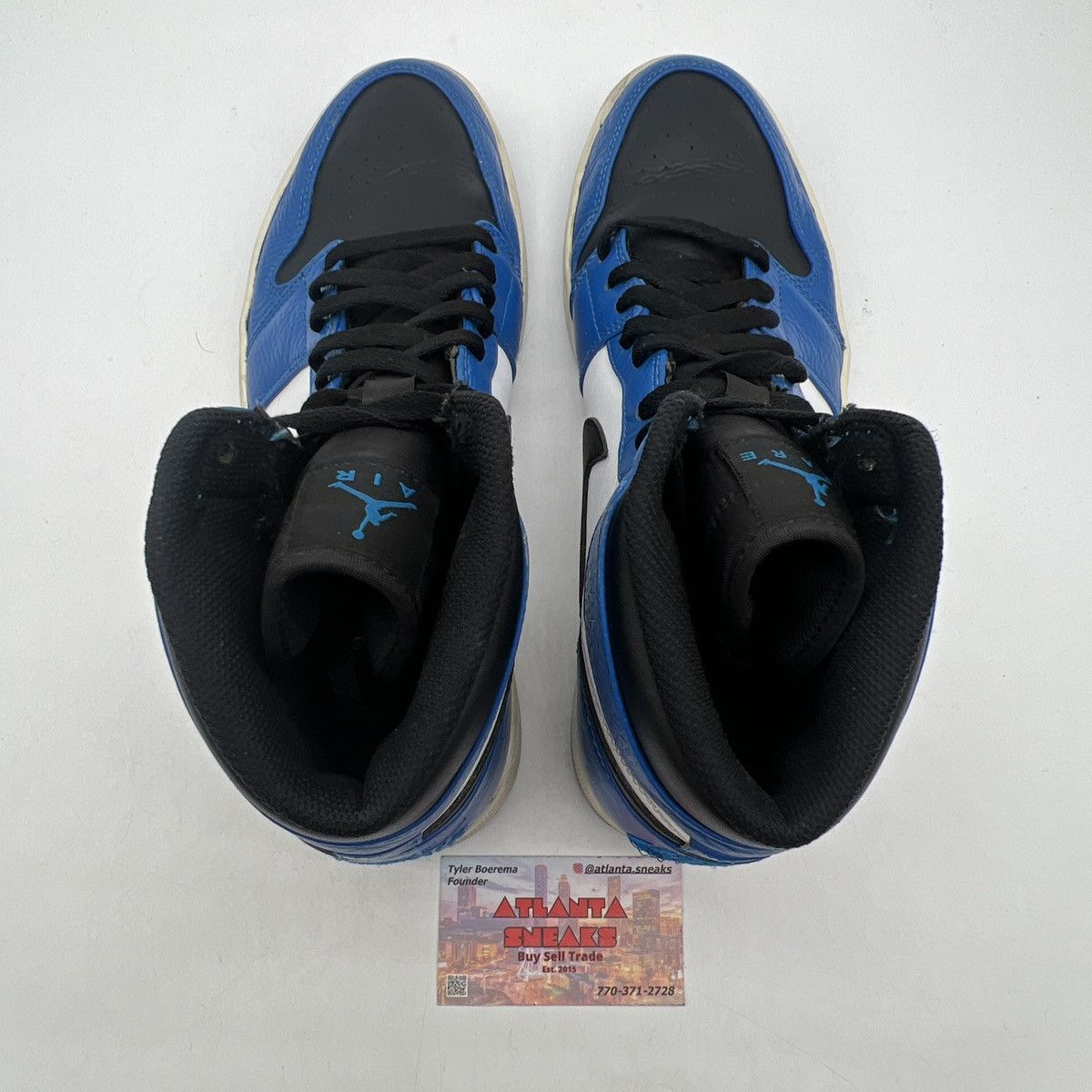 Nike Air Jordan 1 rare air soar blue Size US 11.5 / EU 44-45 - 6 Thumbnail