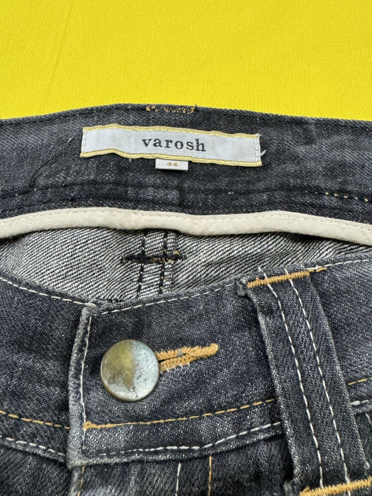 Japanese Brand Tornado mart style VAROSH distressed flare jeans Size US 33 - 16 Thumbnail