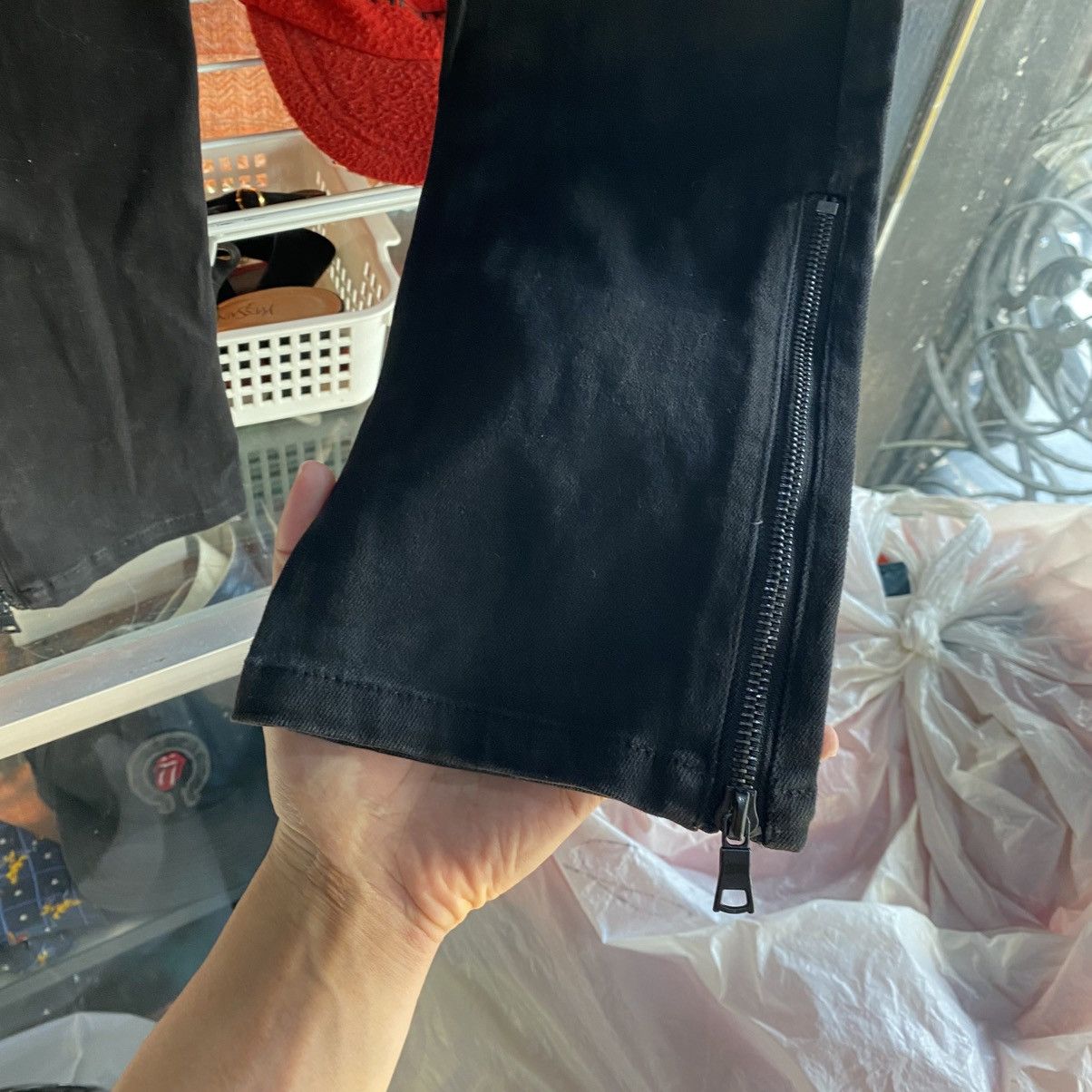 Japanese Brand 💥BONDAGE💥Archival Xfrm Japan Sick Punk Style Cargo Denim Size US 32 / EU 48 - 6 Thumbnail