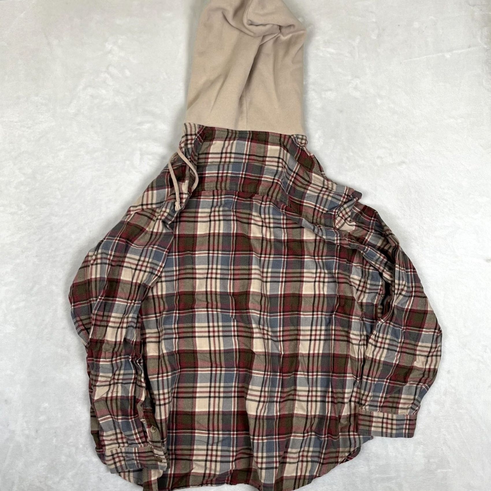 Vintage American Eagle Shirt Mens 2XL Plaid Hooded Flannel Long Sleeve Button Up Casual Size US XXL / EU 58 / 5 - 5 Thumbnail