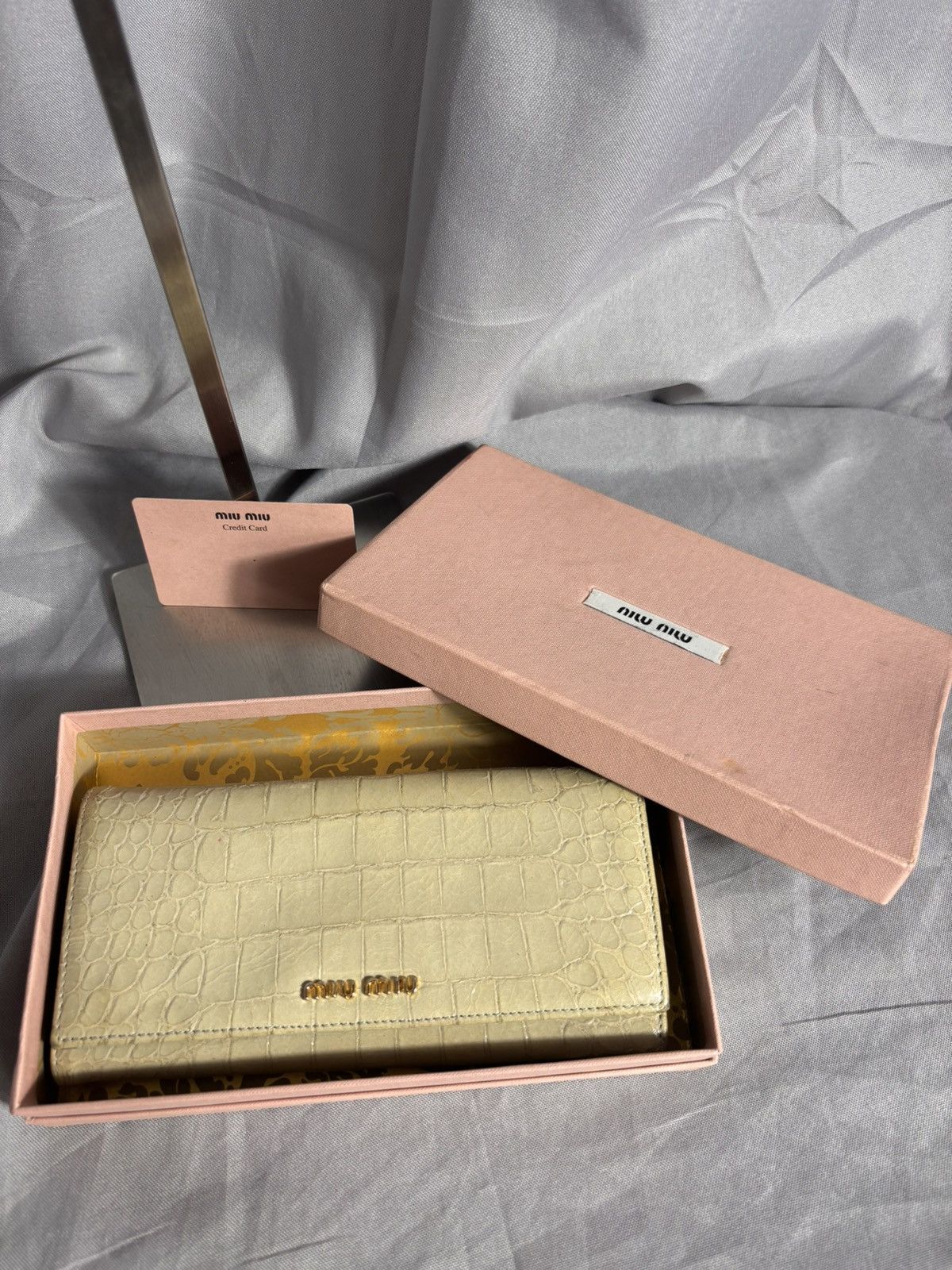 Miu Miu Vintage Miu Miu Crocodile Wallet Size ONE SIZE - 1 Thumbnail