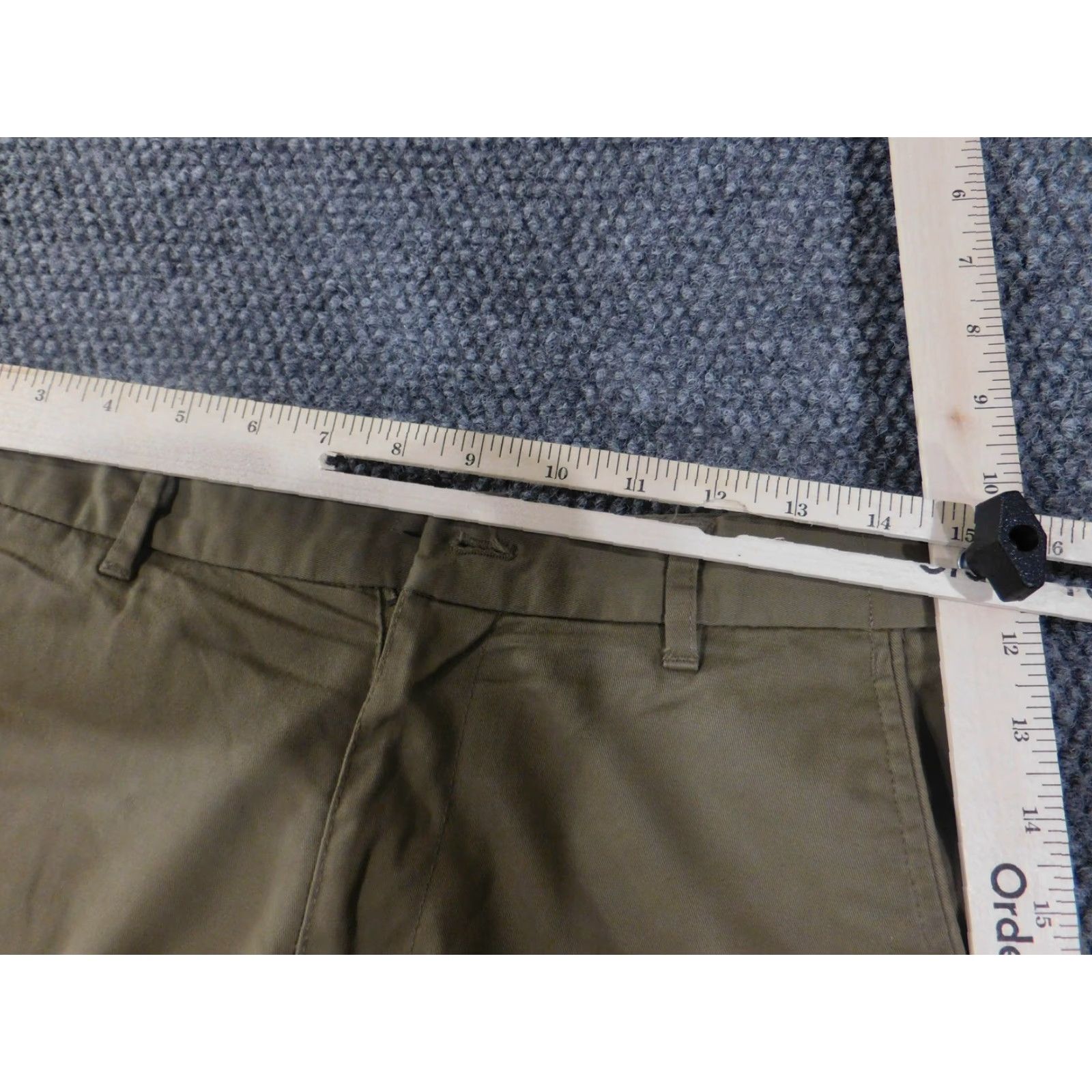 Zara ZARA MAN Pants Mens 30 Khaki Basic Collection Slim Fit Stretch Chino Brown Khaki Casual Workwear Trousers Front Flat Zip 30in Inseam Mens Size US 30 / EU 46 - 5 Thumbnail