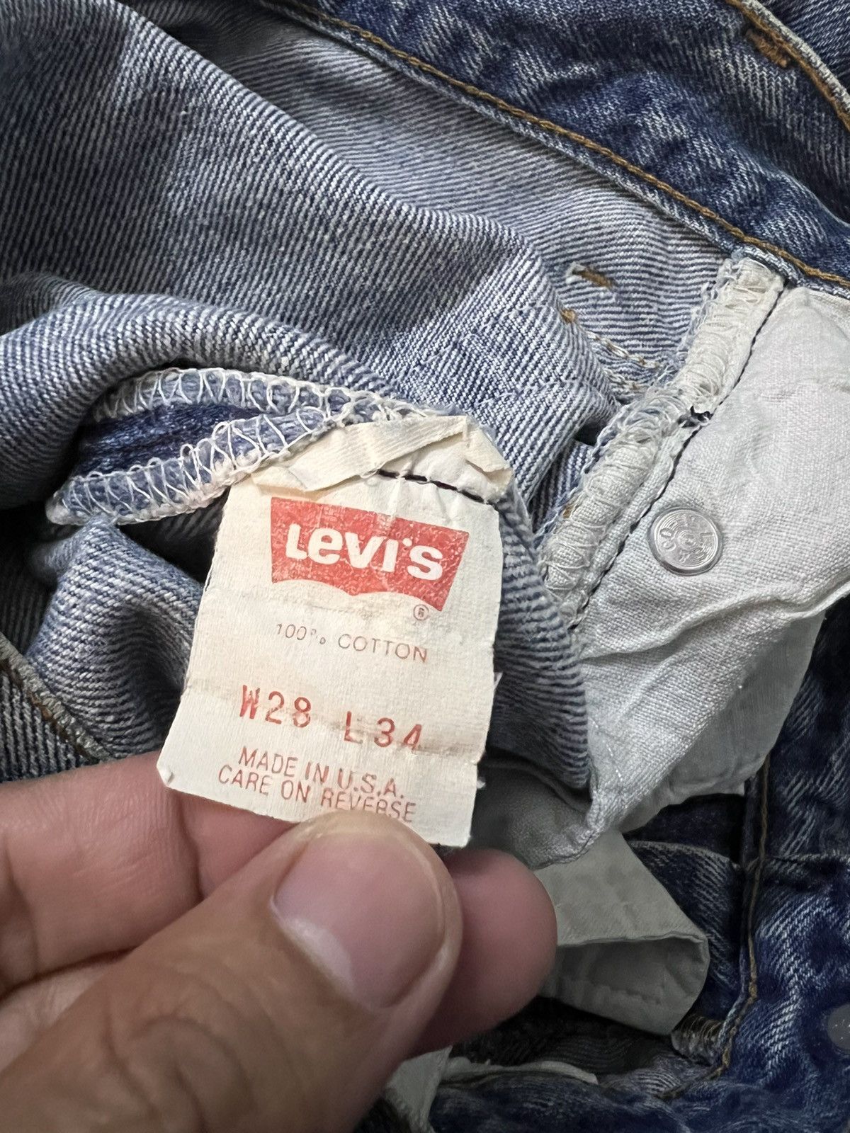 Levi's 80’s Levi’s 501xx Distress Faded Jean Size US 27 - 16 Thumbnail
