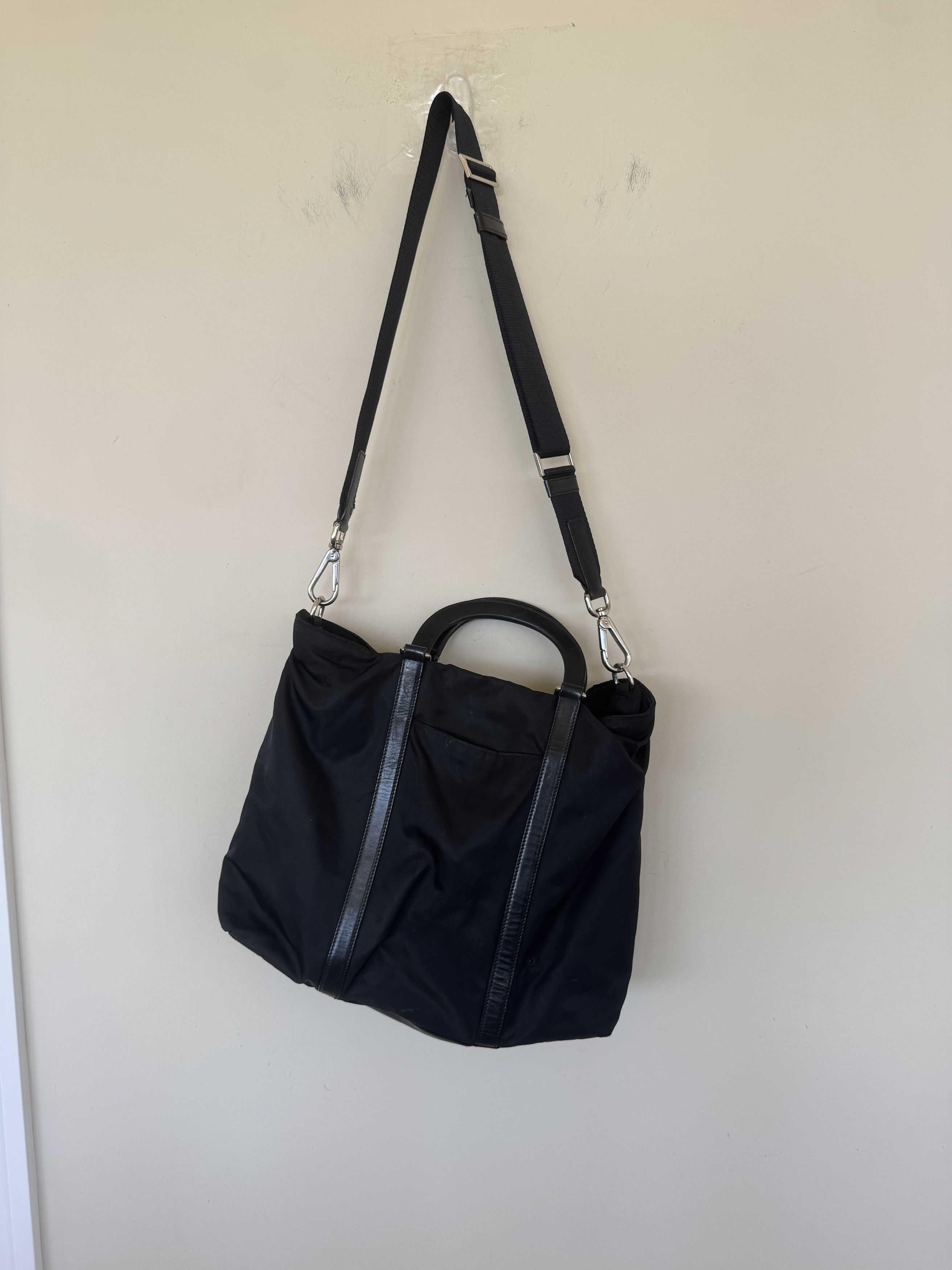 Prada PRADA Vintage Nylon Messenger Tote Bag Size ONE SIZE - 8 Thumbnail