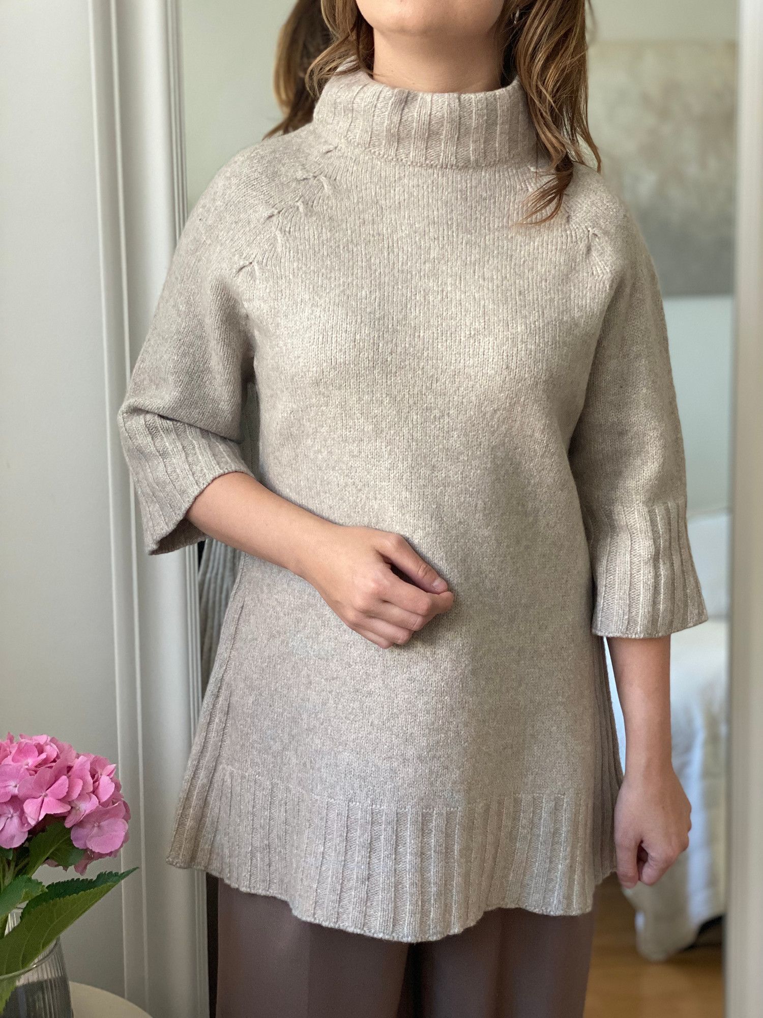 Other Stefanel sweater tunic, gray woolen sweater Size M / US 6-8 / IT 42-44 - 1 Thumbnail