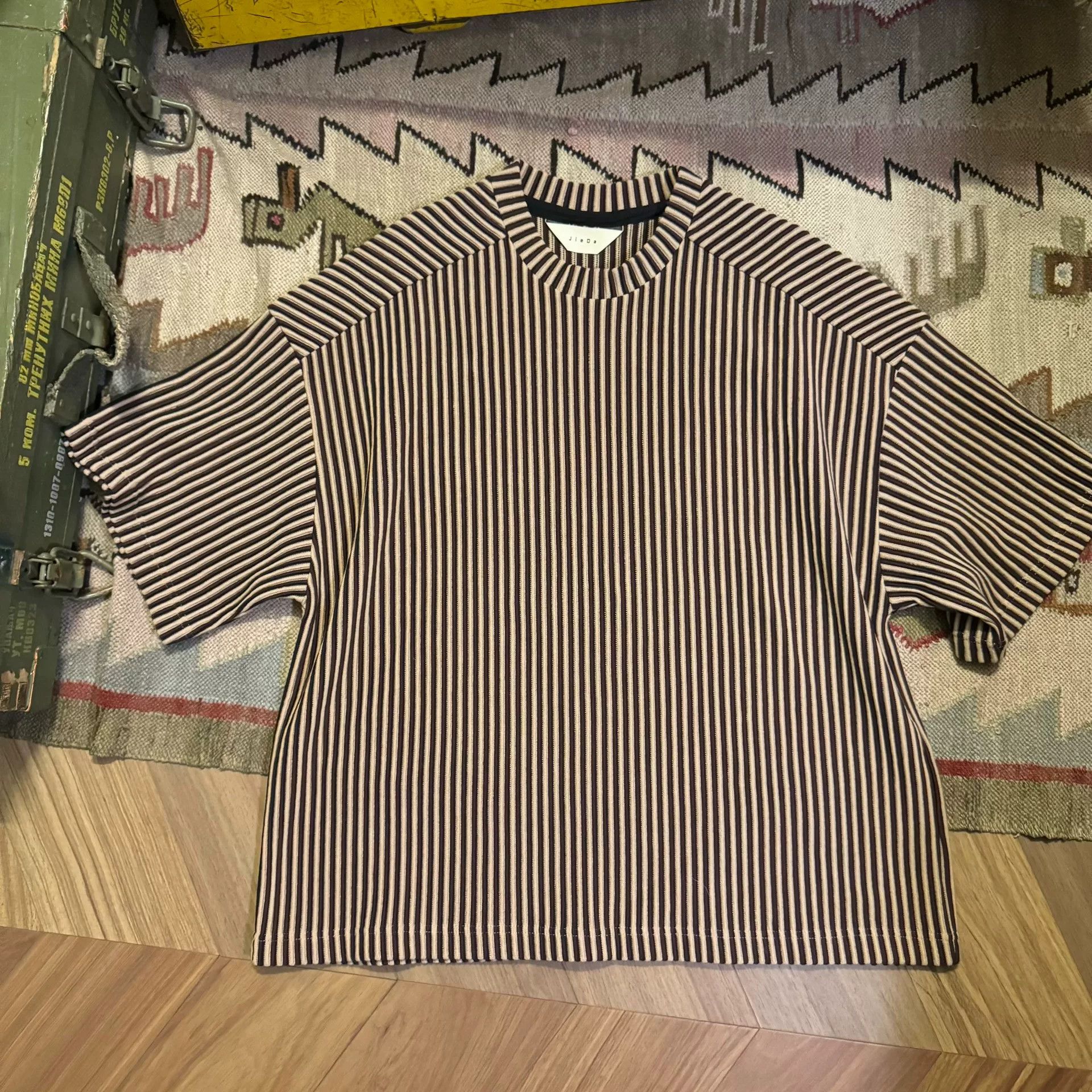 JieDa Striped Short Sleeve Tee Shirt Size US M / EU 48-50 / 2 - 1 Thumbnail