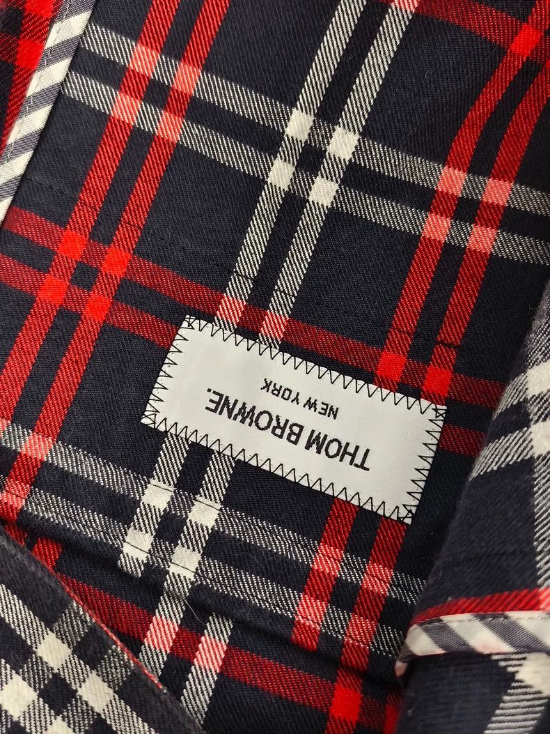 Thom Browne Thom Browne size1 Red plaid suit jacket Size 34S - 4 Thumbnail