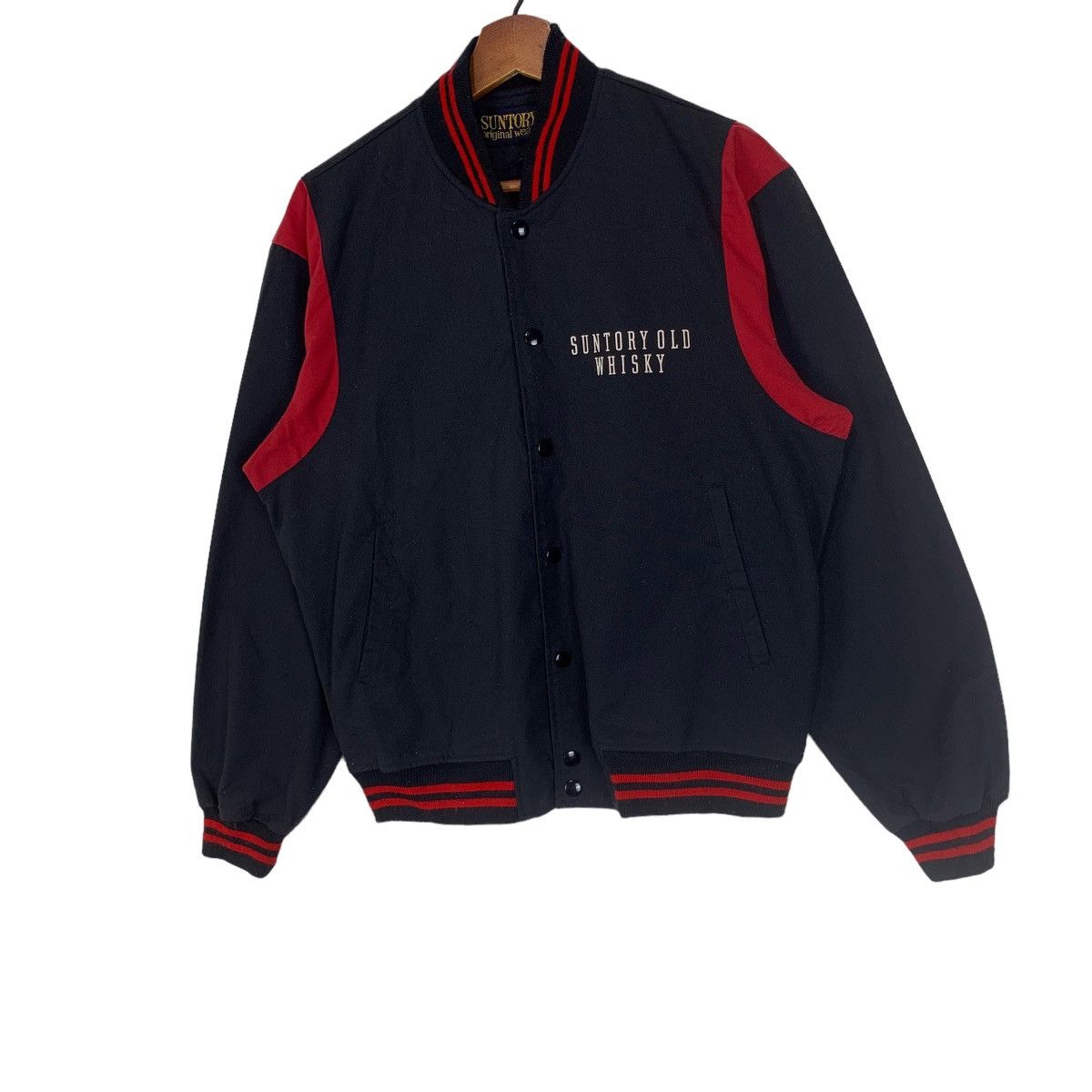 Japanese Brand × Vintage Vintage Suntory Old Whiskey Varsity Jacket Size US M / EU 48-50 / 2 - 4 Thumbnail