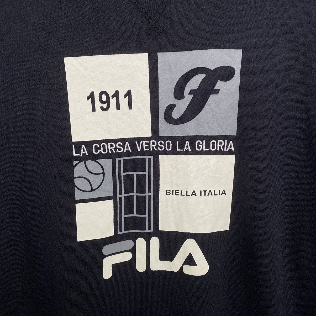 Designer × Fila × Vintage Vintage Fila Italia Sweatshirt Size US L / EU 52-54 / 3 - 2 Thumbnail