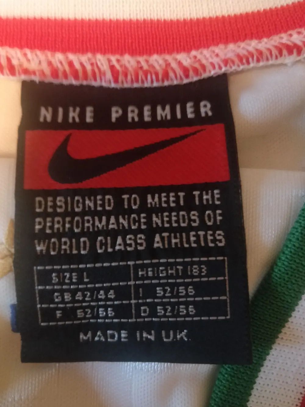 Nike Italy BNWT 1996 Rare Player Issue Jersey Nike Size US L / EU 52-54 / 3 - 5 Thumbnail