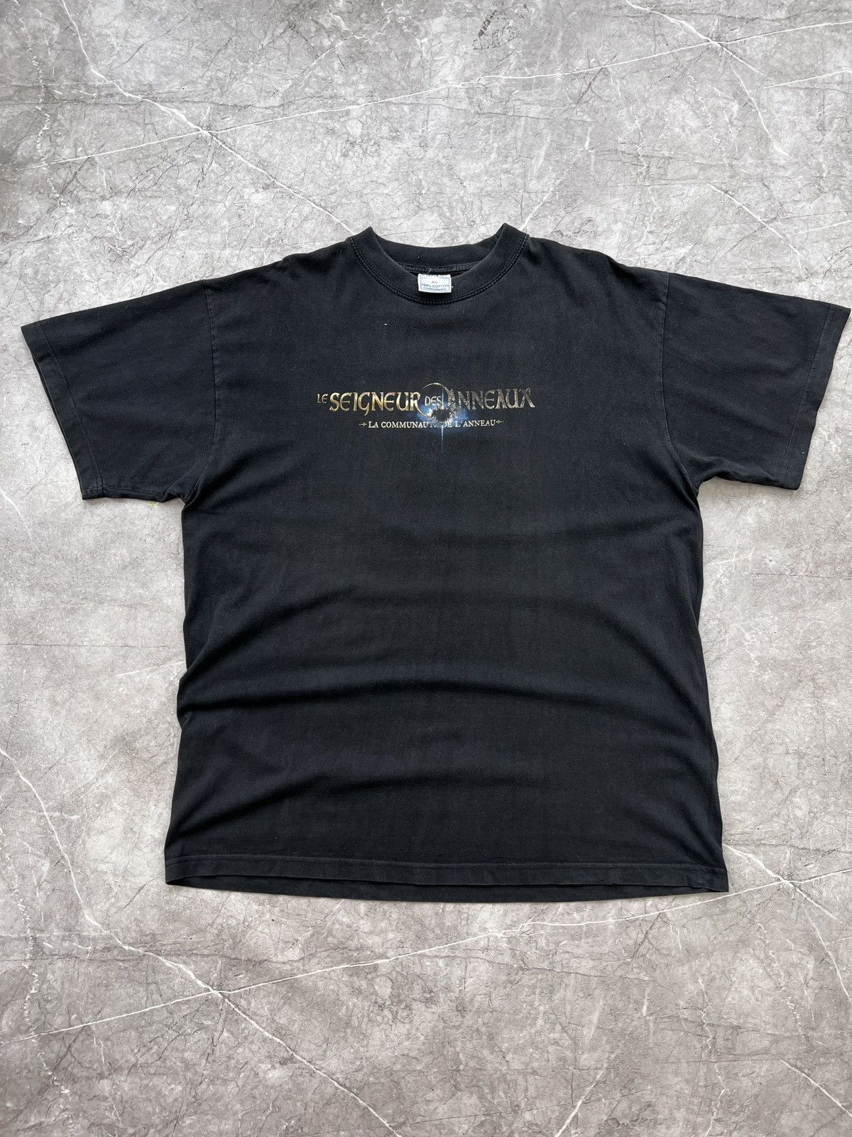 Vintage VINTAGE 90s lord of rings “Le seigneur” rare t shirt Size US XL / EU 56 / 4 - 2 Thumbnail