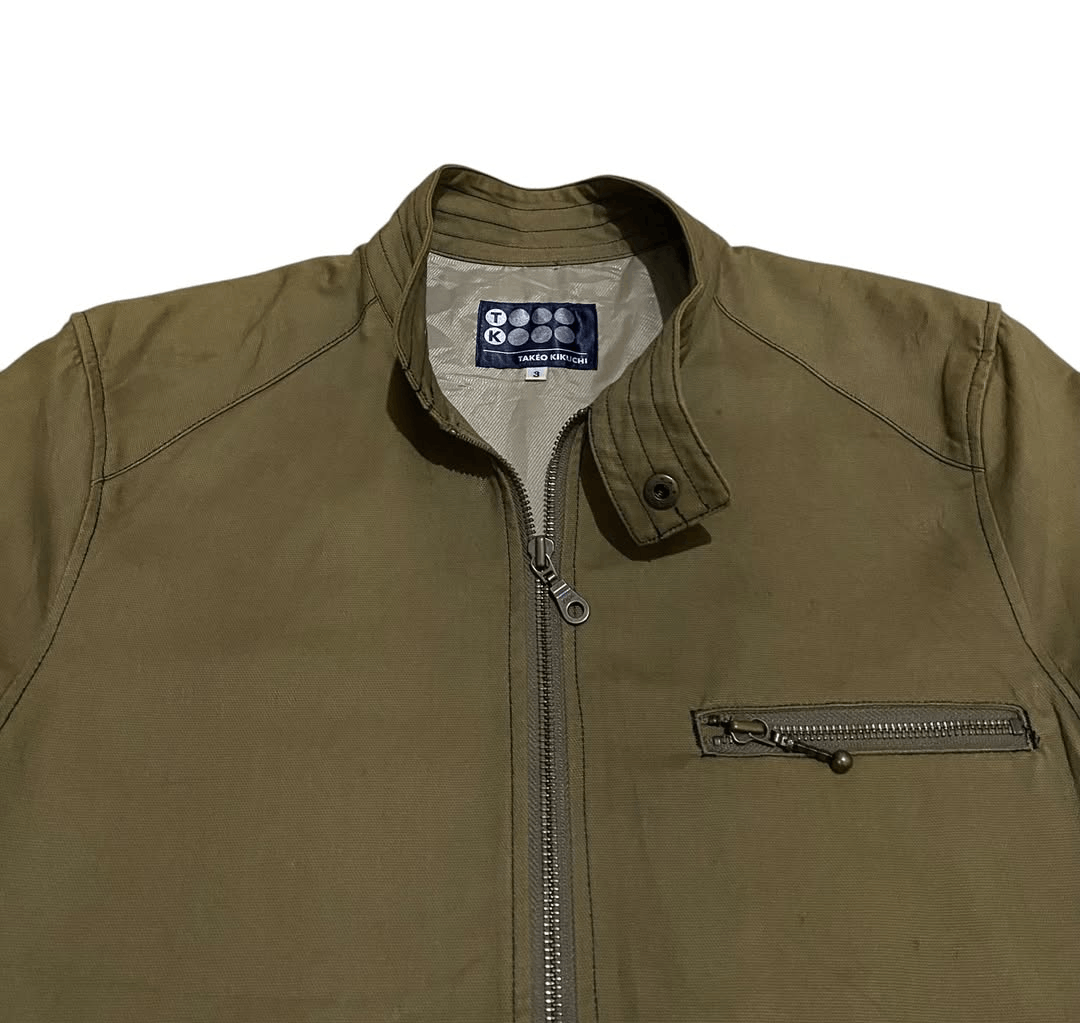 Takeo Kikuchi takeo kikuchi vintage biker canvas jacket Size US L / EU 52-54 / 3 - 6 Thumbnail