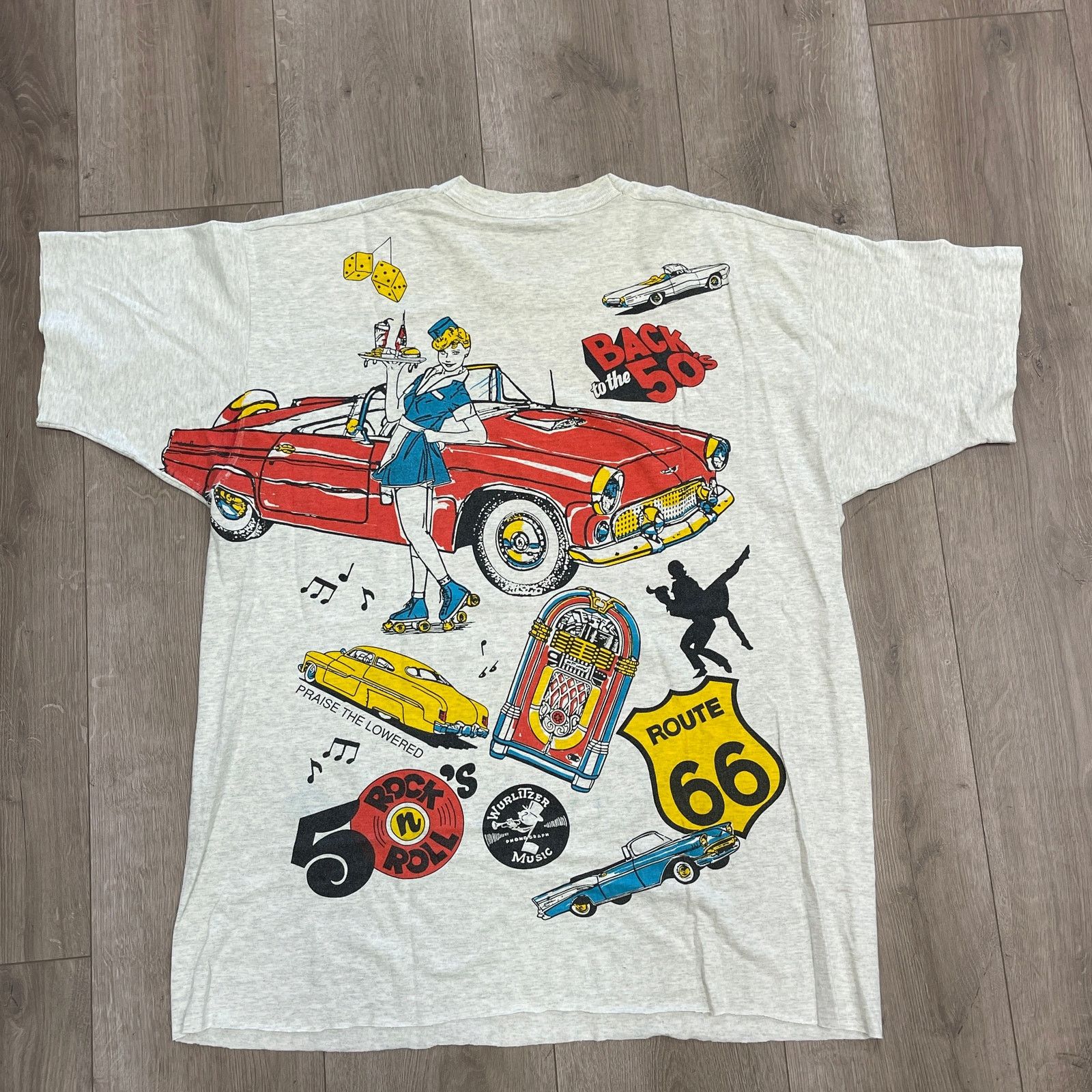 Vintage Vintage 1996 Beach Boys Cruisin Back To The 50's Tee XXL Size US XXL / EU 58 / 5 - 7 Thumbnail