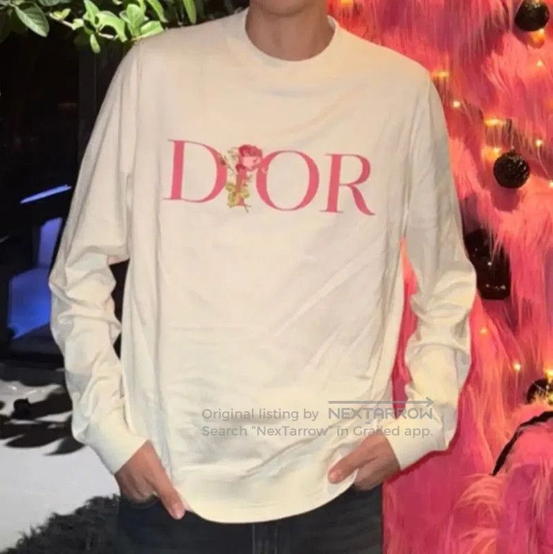 Dior Dior White Cotton Men's Sweatshirt . Size US L / EU 52-54 / 3 - 3 Thumbnail