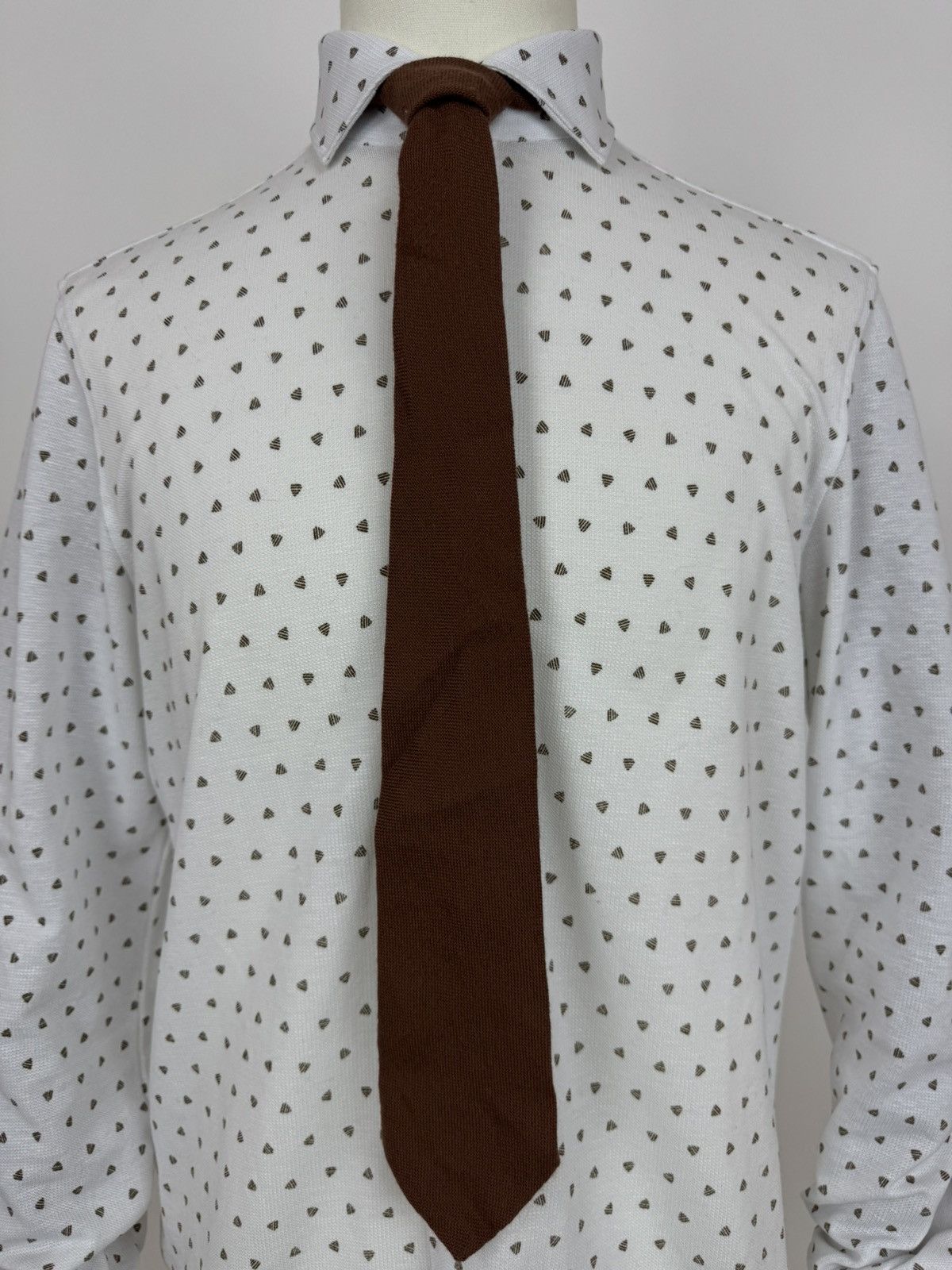 Saint Michael St. Michael Vintage wool ties Old money style brown tie Size ONE SIZE - 1 Thumbnail