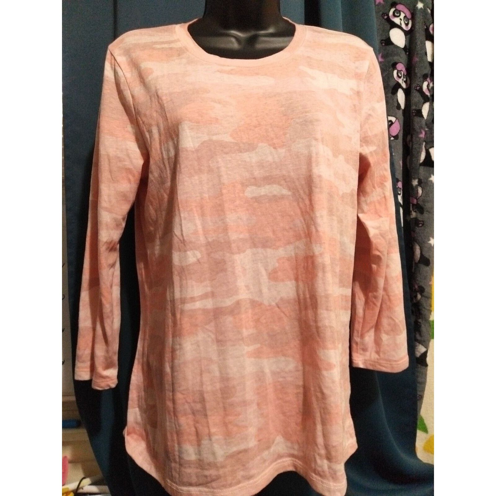 Lucky Brand LUCKY BRAND TOP SZ M ROUND NECK 3/4 SLEEVE CAMOFLAGE PINK Size M / US 6-8 / IT 42-44 - 1 Thumbnail