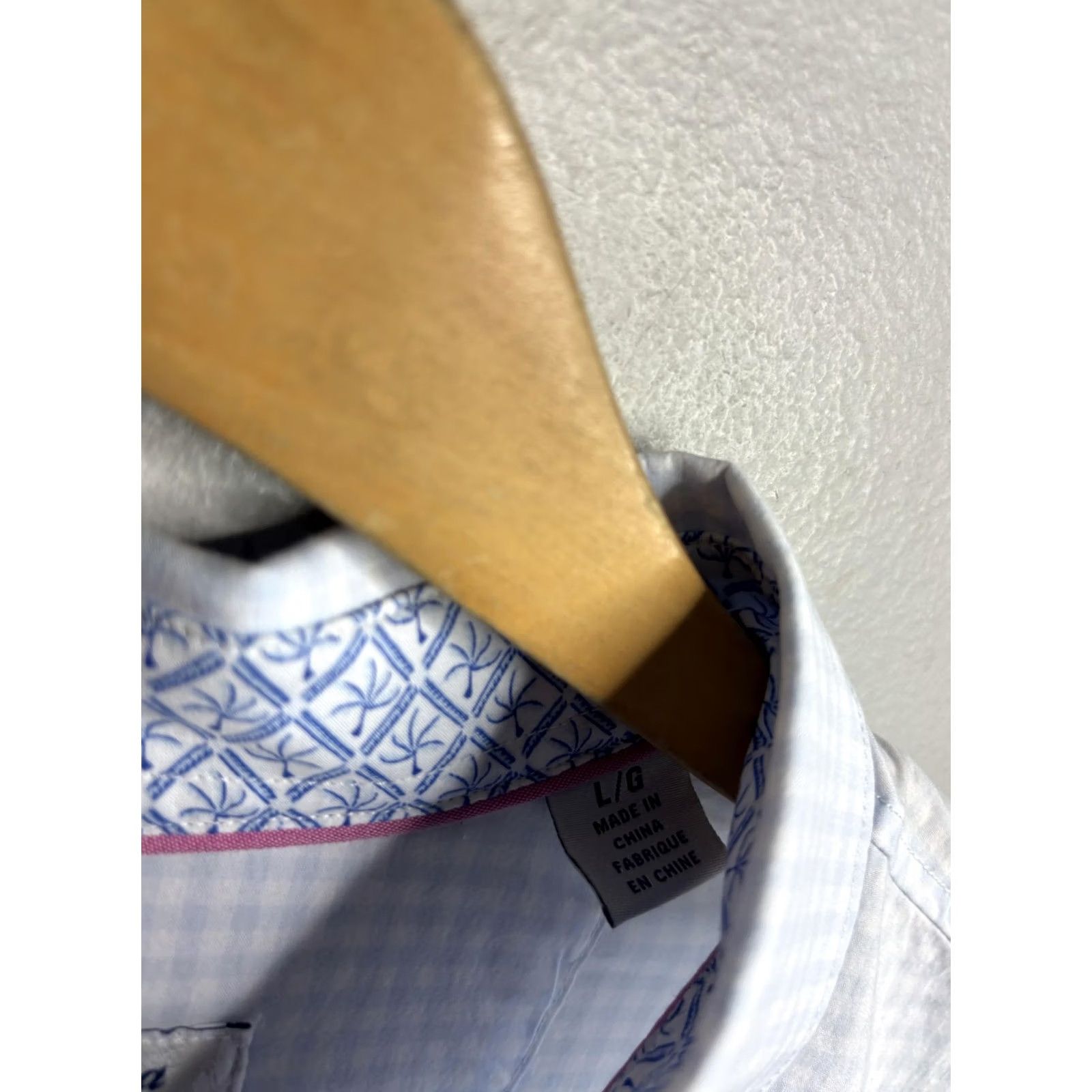 Tommy Bahama VINTAGE Tommy Bahama Shirt Mens Large Blue Sarasota Stretch Gingham Pastel Ombre Cotton Size US L / EU 52-54 / 3 - 4 Thumbnail