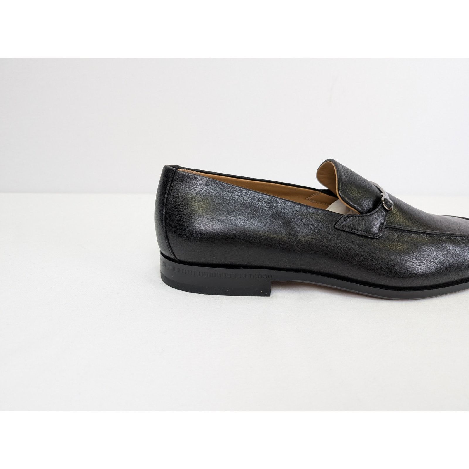 Salvatore Ferragamo o1rshd1 Fedro Leather Loafer shoe Boots in Black 10.5 Size US 10.5 / EU 43-44 - 5 Thumbnail