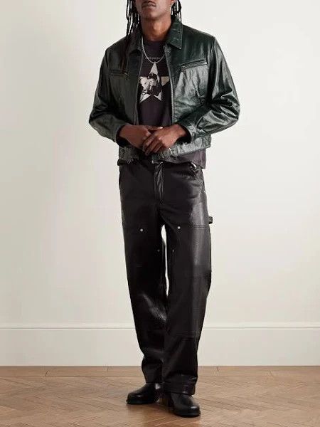 Enfants Riches Deprimes o1w1db10925 Leather Jacket in Forest Green Size US XL / EU 56 / 4 - 5 Thumbnail