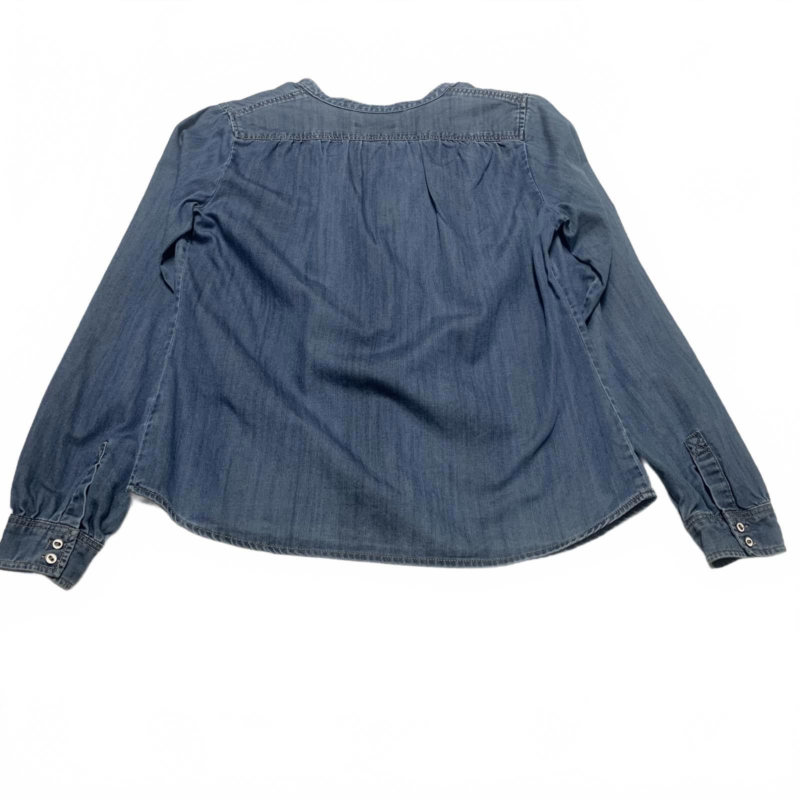 Kendrick Lamar Kenar Women's M Light Blue Denim Button Down Shirt Size M / US 6-8 / IT 42-44 - 2 Thumbnail
