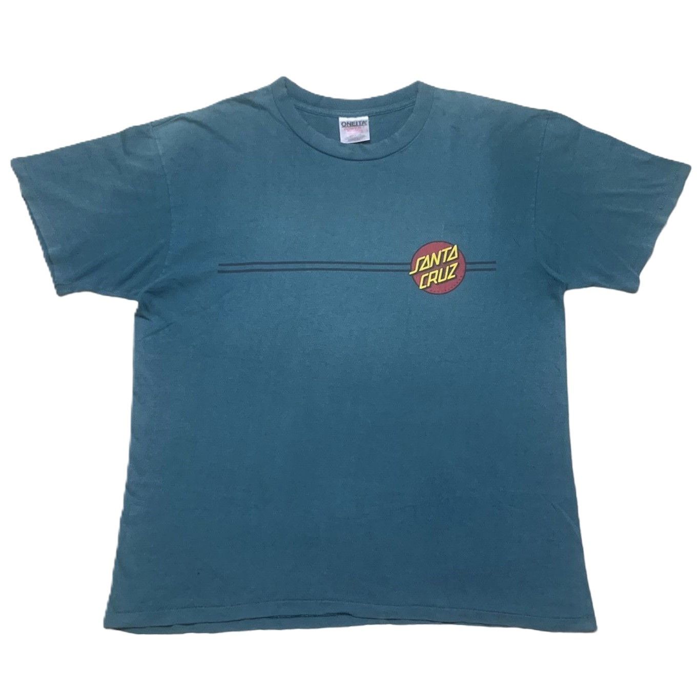 Santa Cruz Skateboards Vintage 90s Santa Cruz Skateboards Dot T-Shirt L Oneita USA Size US L / EU 52-54 / 3 - 3 Thumbnail