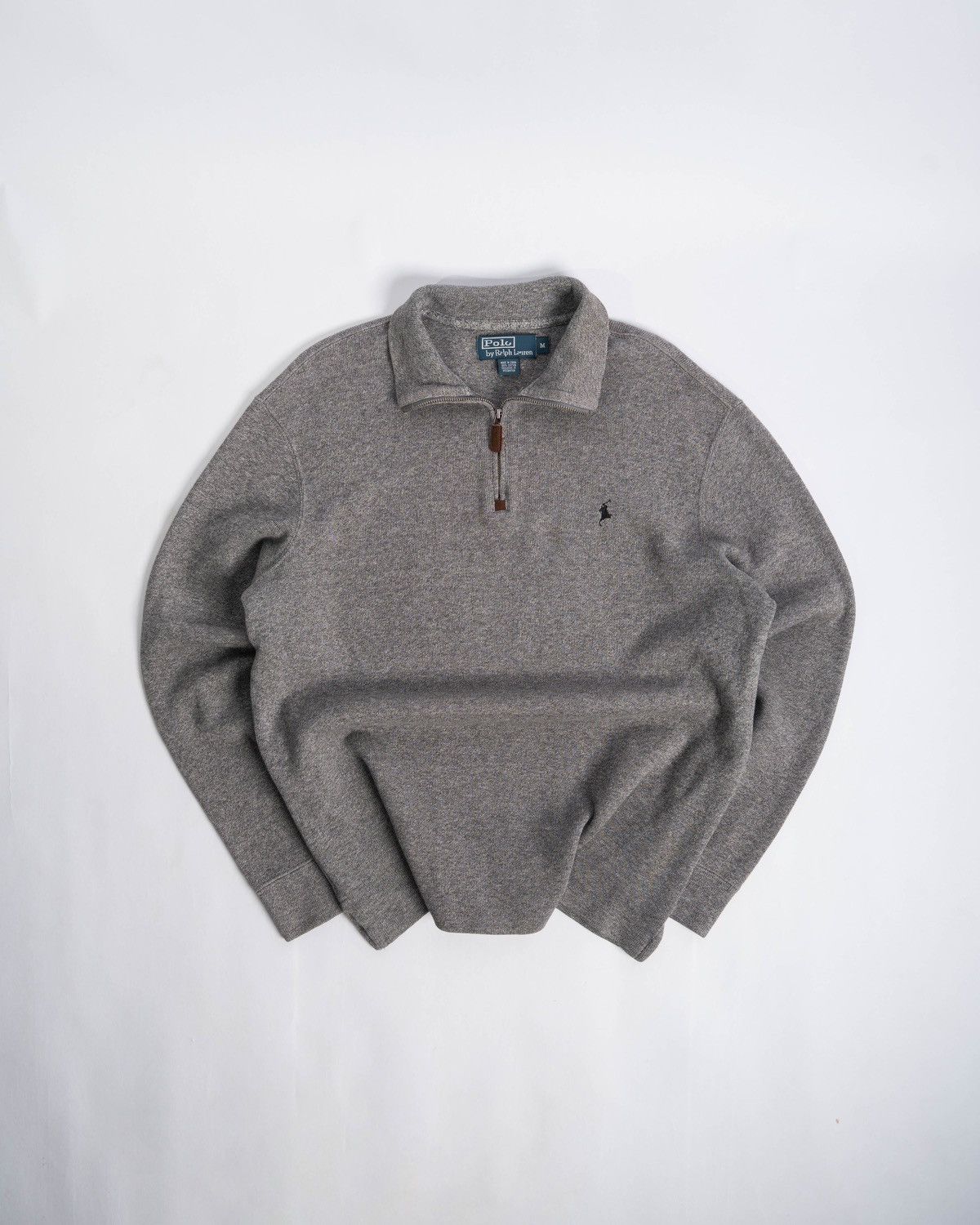 Polo Ralph Lauren Polo Ralph Lauren Grey Quarter-Zip Sweater Size US M / EU 48-50 / 2 - 1 Thumbnail