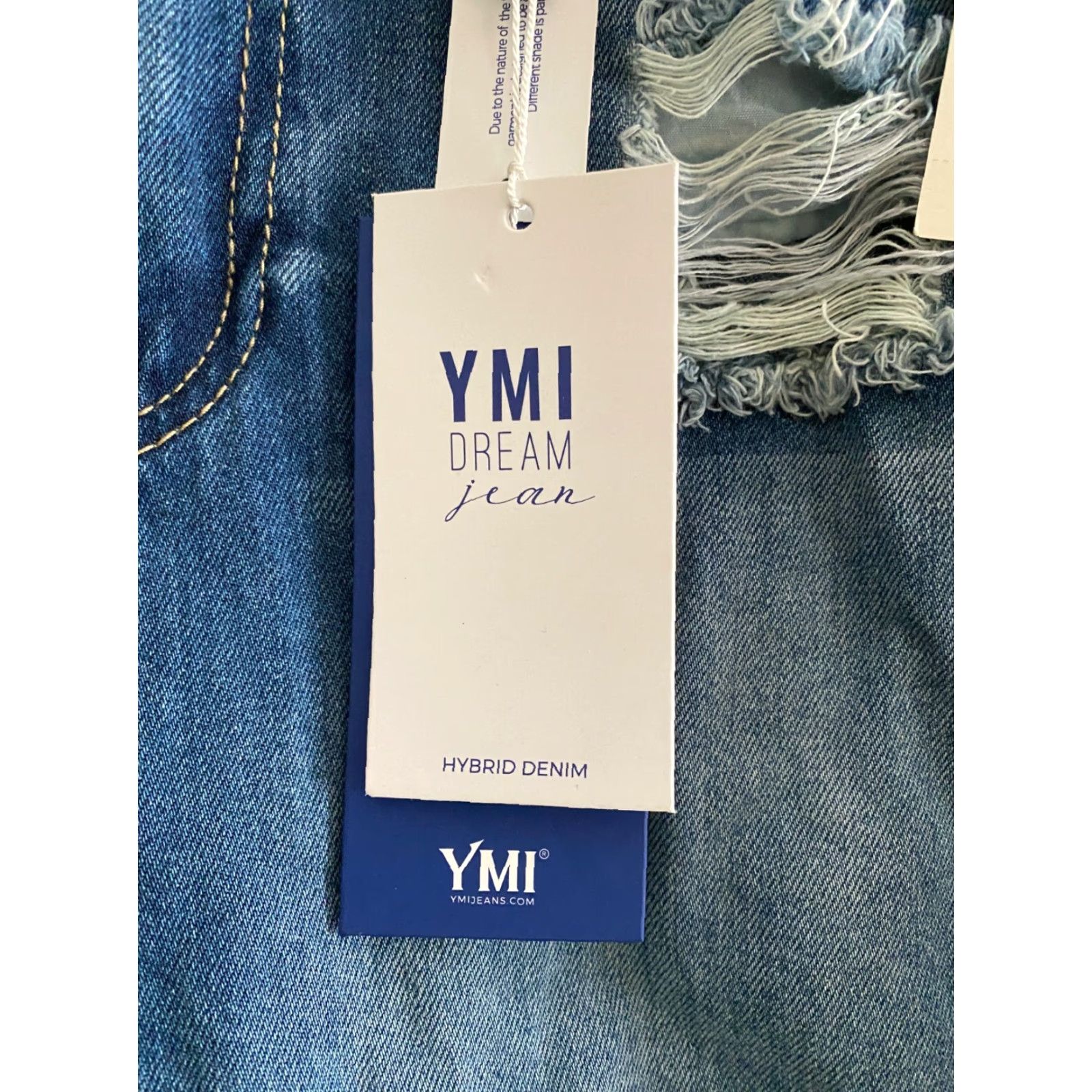 Vintage NEW YMI Size 7 High Rise Ankle Destressed Jeans Size 28" / US 6 / IT 42 - 3 Thumbnail
