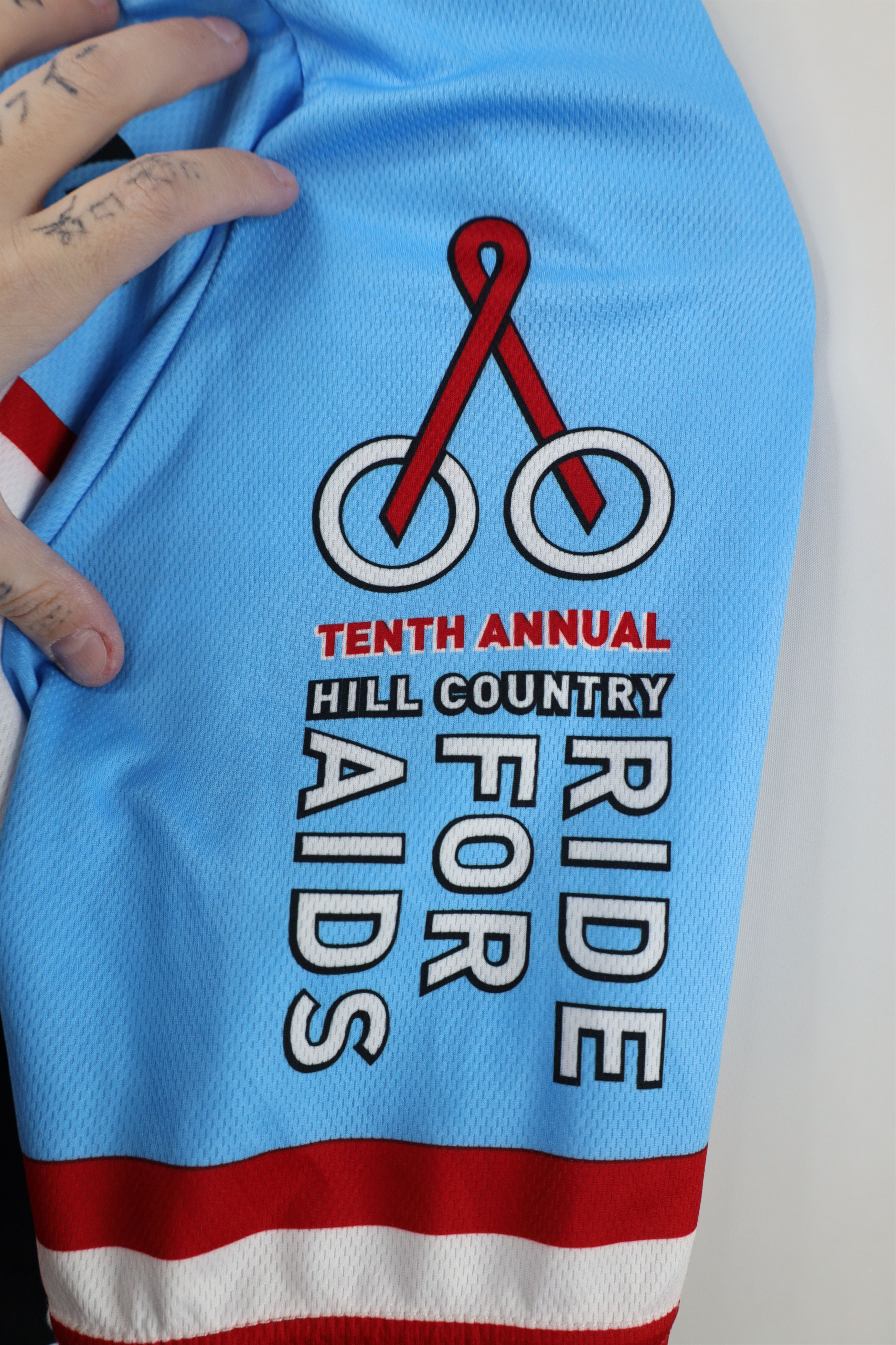 Vintage Voler Hill Country Ride for Aids Bicycle Cycling Jersey USA Size US L / EU 52-54 / 3 - 8 Thumbnail