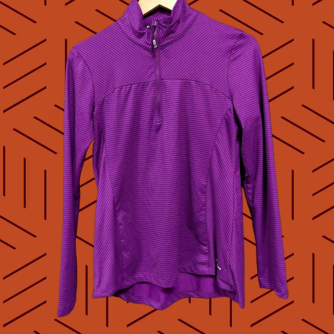 Eddie Bauer Eddie Bauer Purple 1/2 Zip Pullover Top Solid Knit Long Sleeve Women Size S Size S / US 4 / IT 40 - 1 Thumbnail