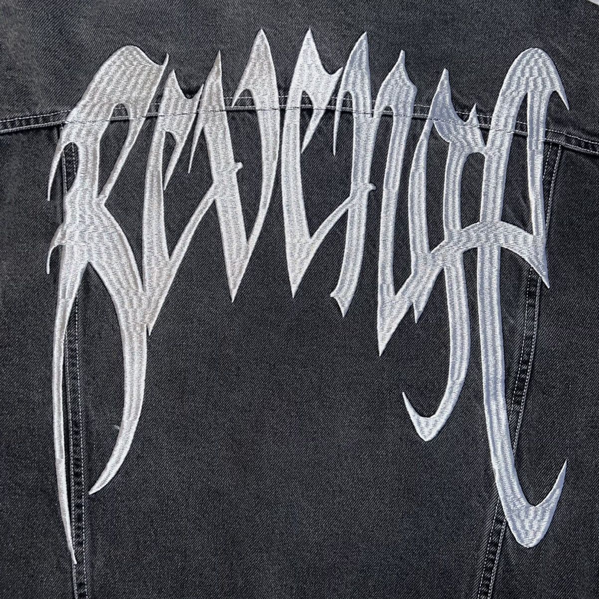 Revenge Revenge Black/White Embroidered Denim Jacket Size US M / EU 48-50 / 2 - 5 Thumbnail