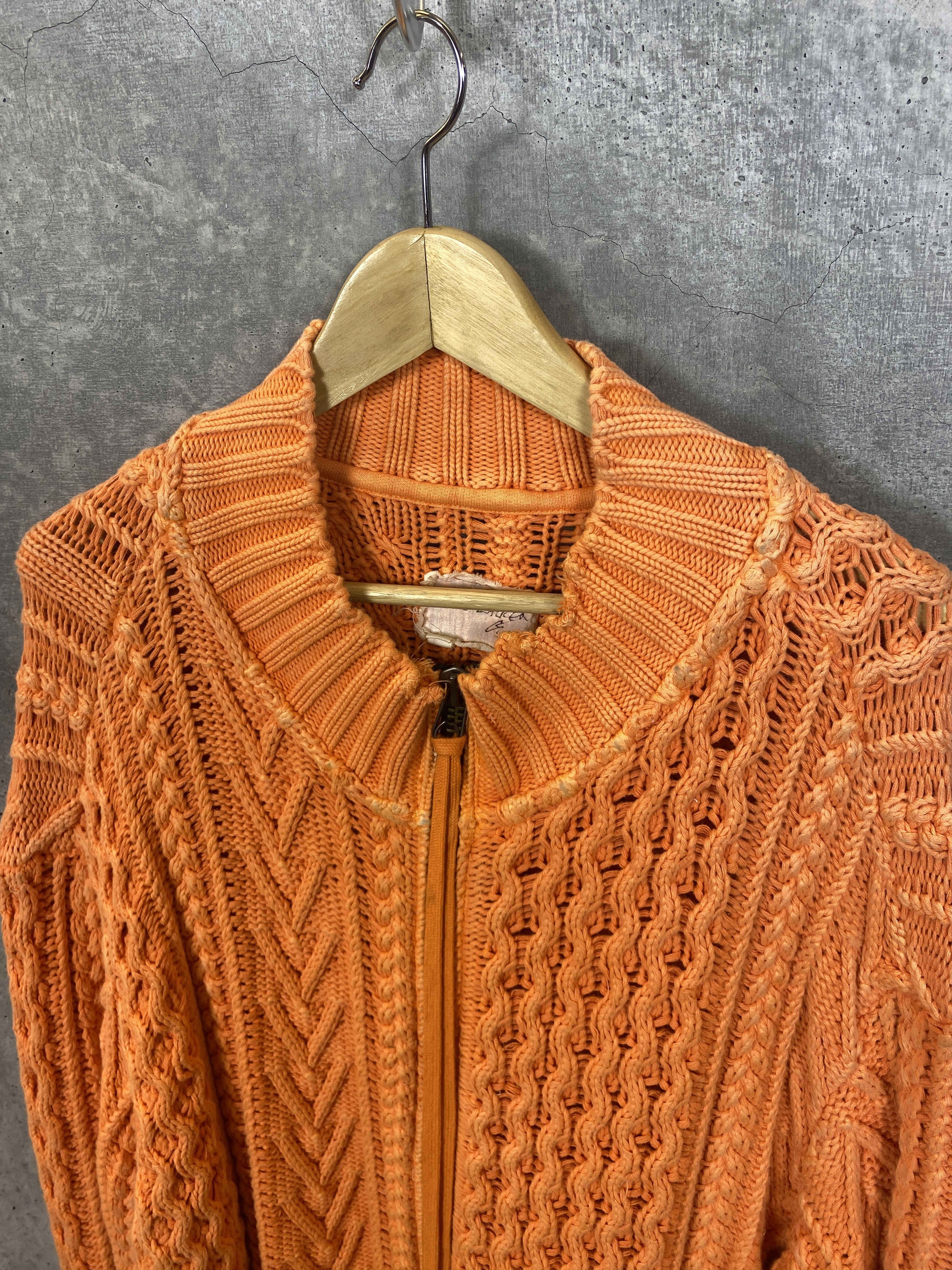 Greg Lauren GREG LAUREN CABLE KNIT FISHERMAN SAMPLE SWEATER JACKET Size US L / EU 52-54 / 3 - 3 Thumbnail